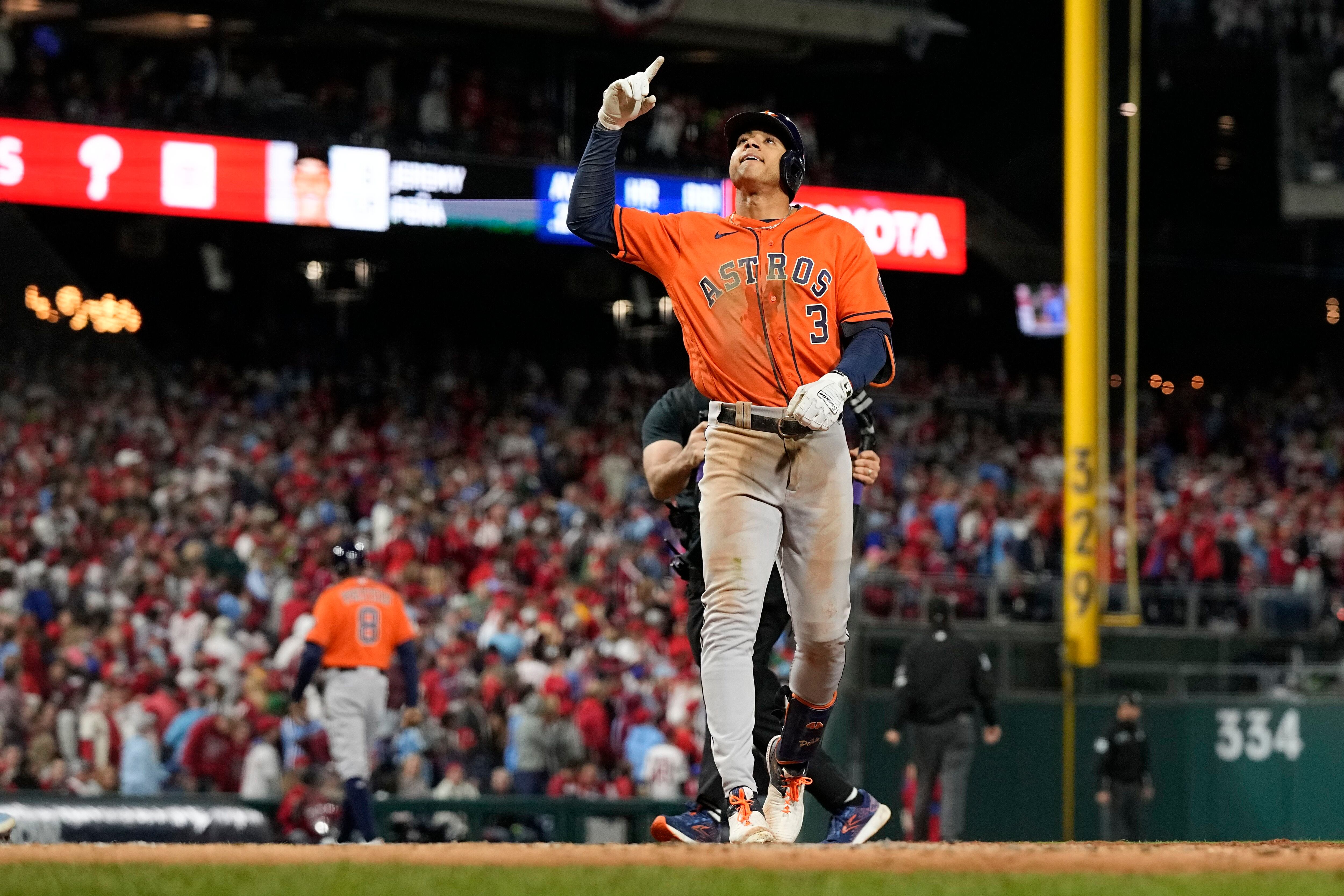 Astros rookie star Peña delivers again in World Series win – KGET 17