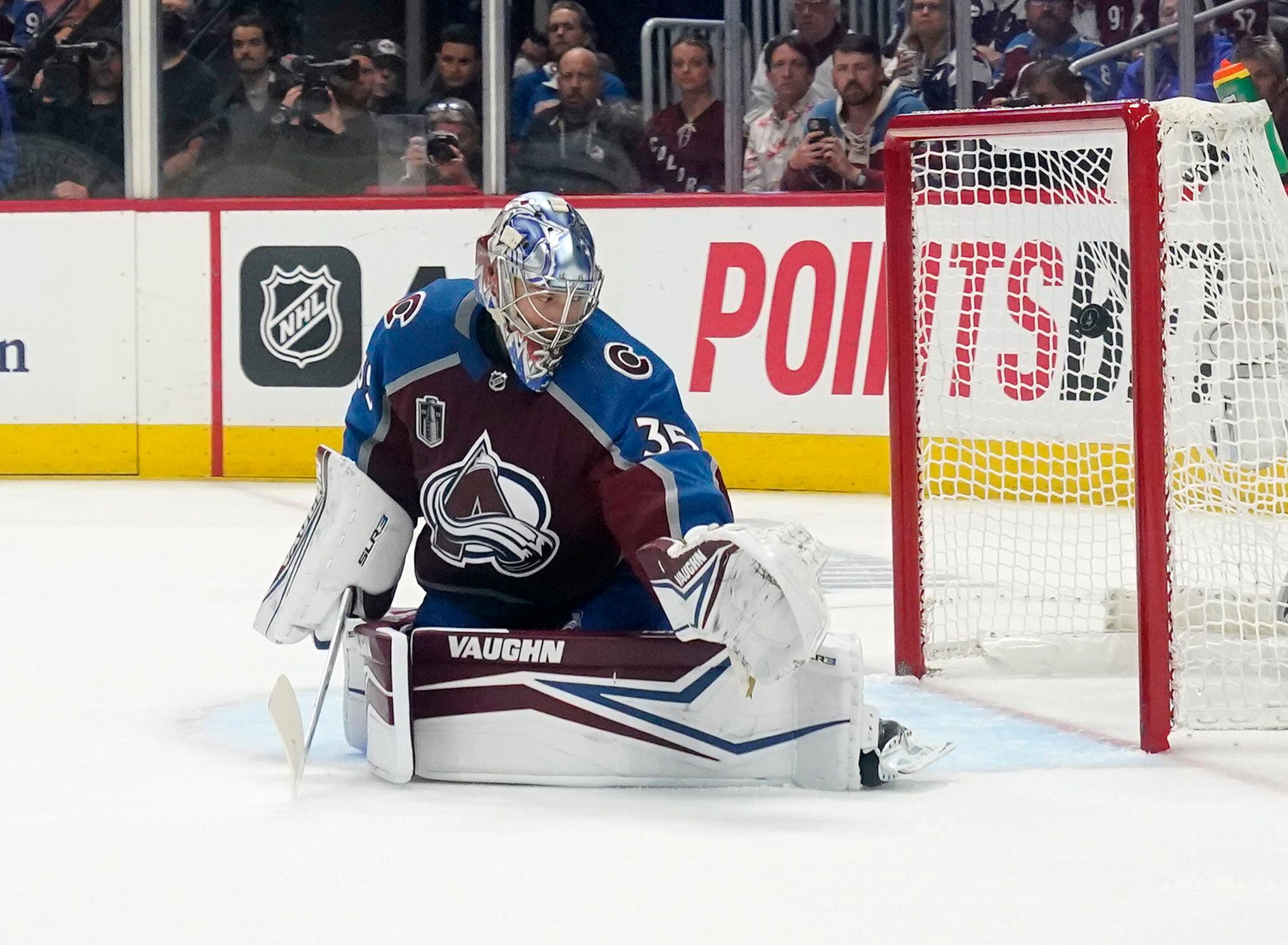 Avalanche net belongs to Darcy Kuemper in Stanley Cup Final