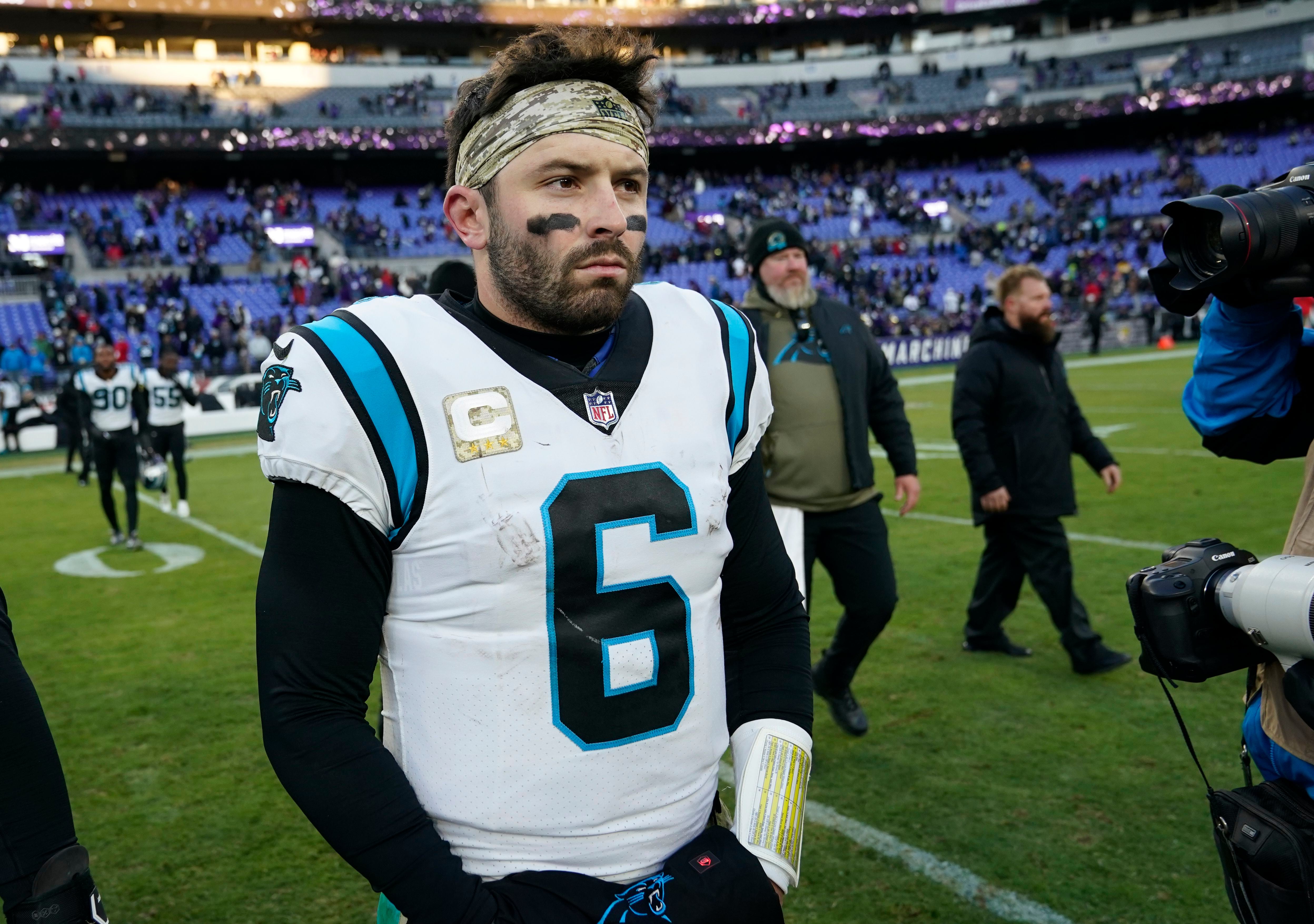 Injury-plagued LA Rams claim former Panthers QB Baker Mayfield off waivers