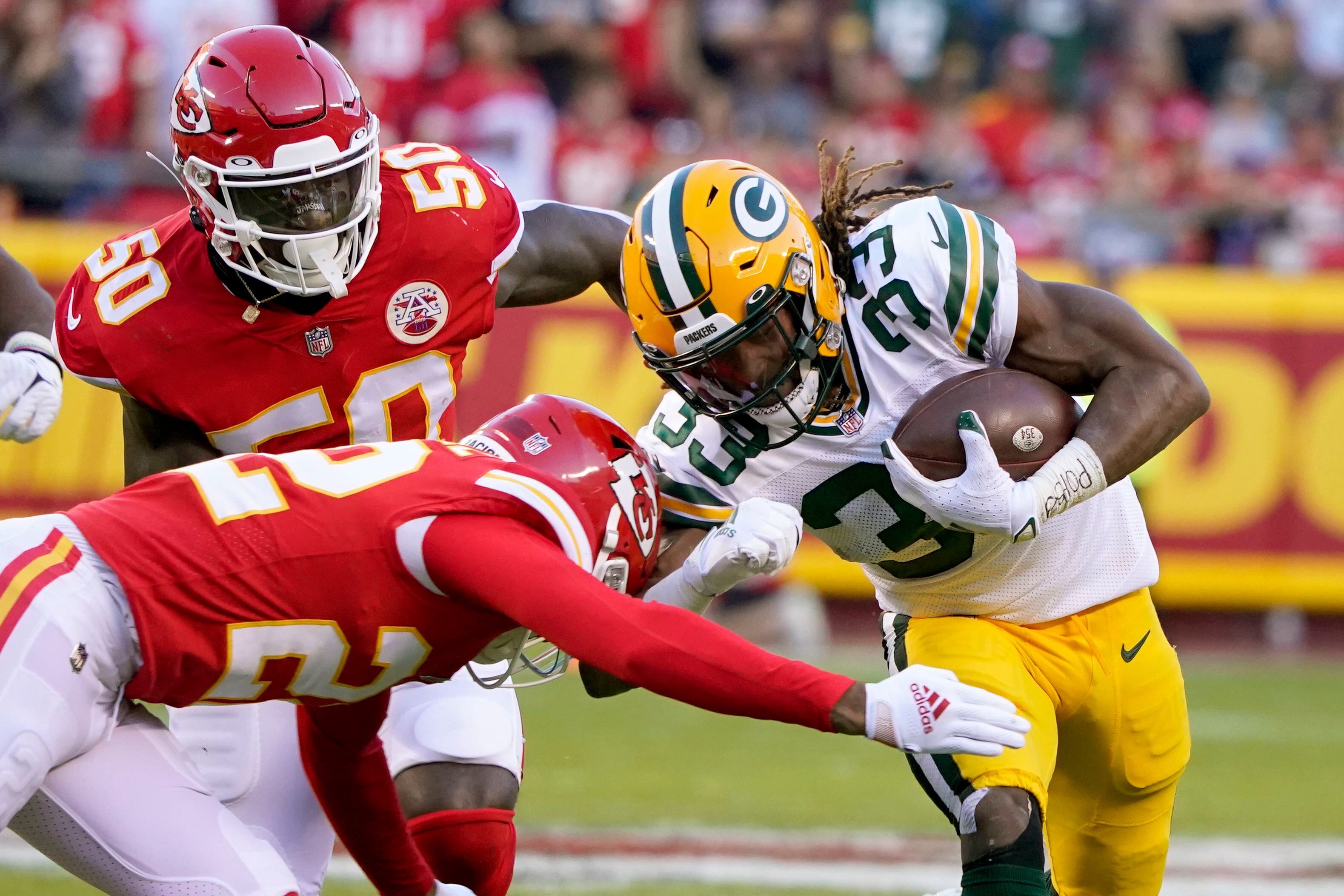 Chiefs edge Rodgers-less Packers 13-7 in defensive slugfest