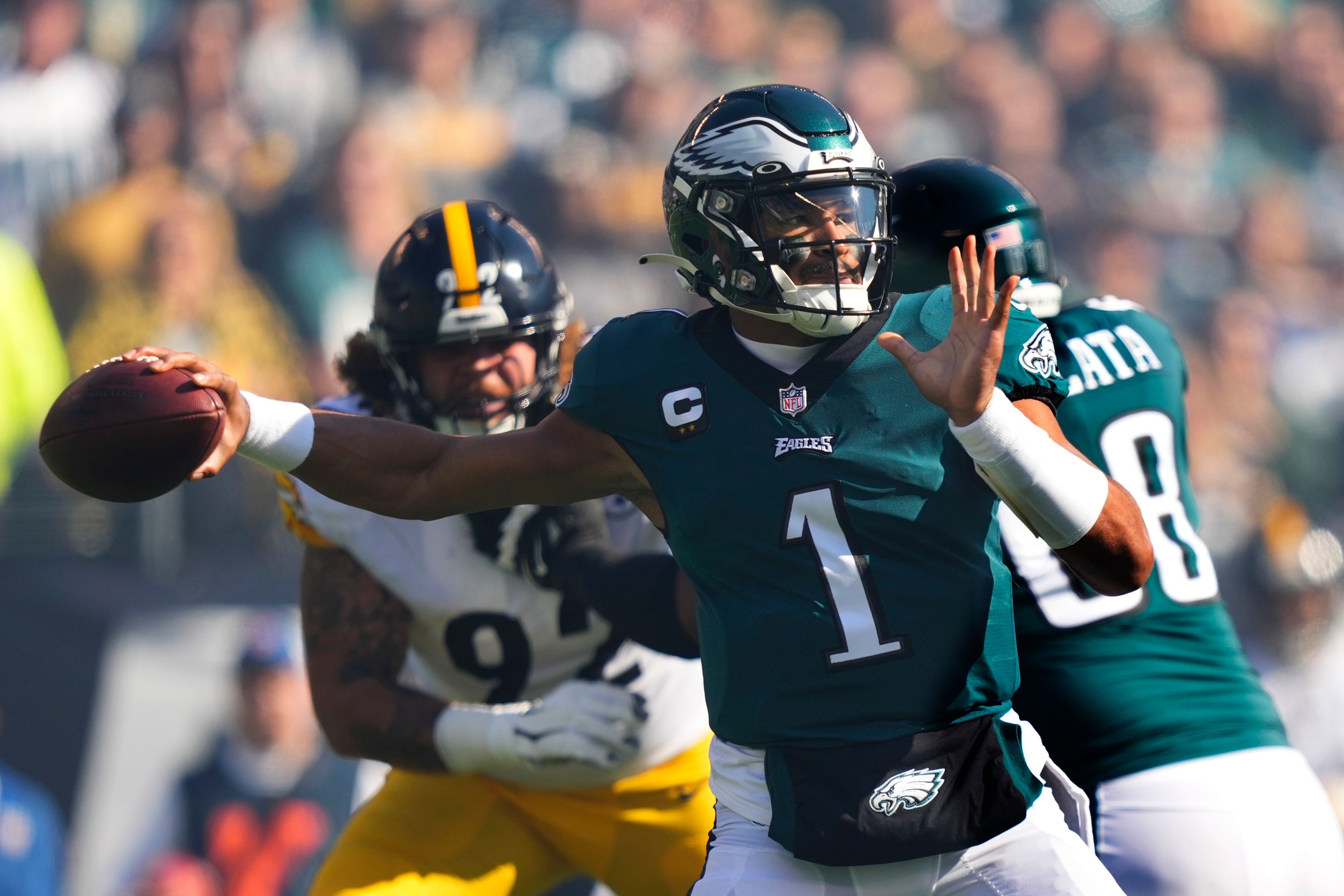 Philadelphia Eagles-Pittsburgh Steelers: Jalen Hurts' grow as a