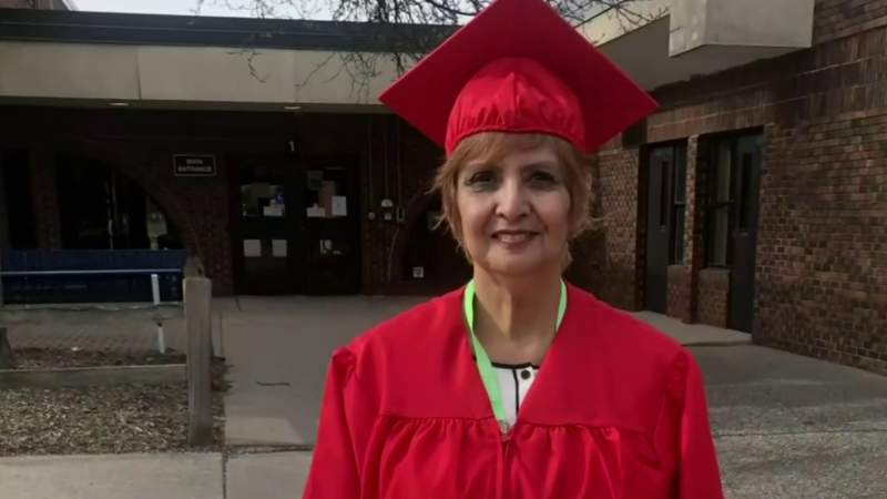 70-year-old Metro Detroit woman graduates from high school with inspiring message