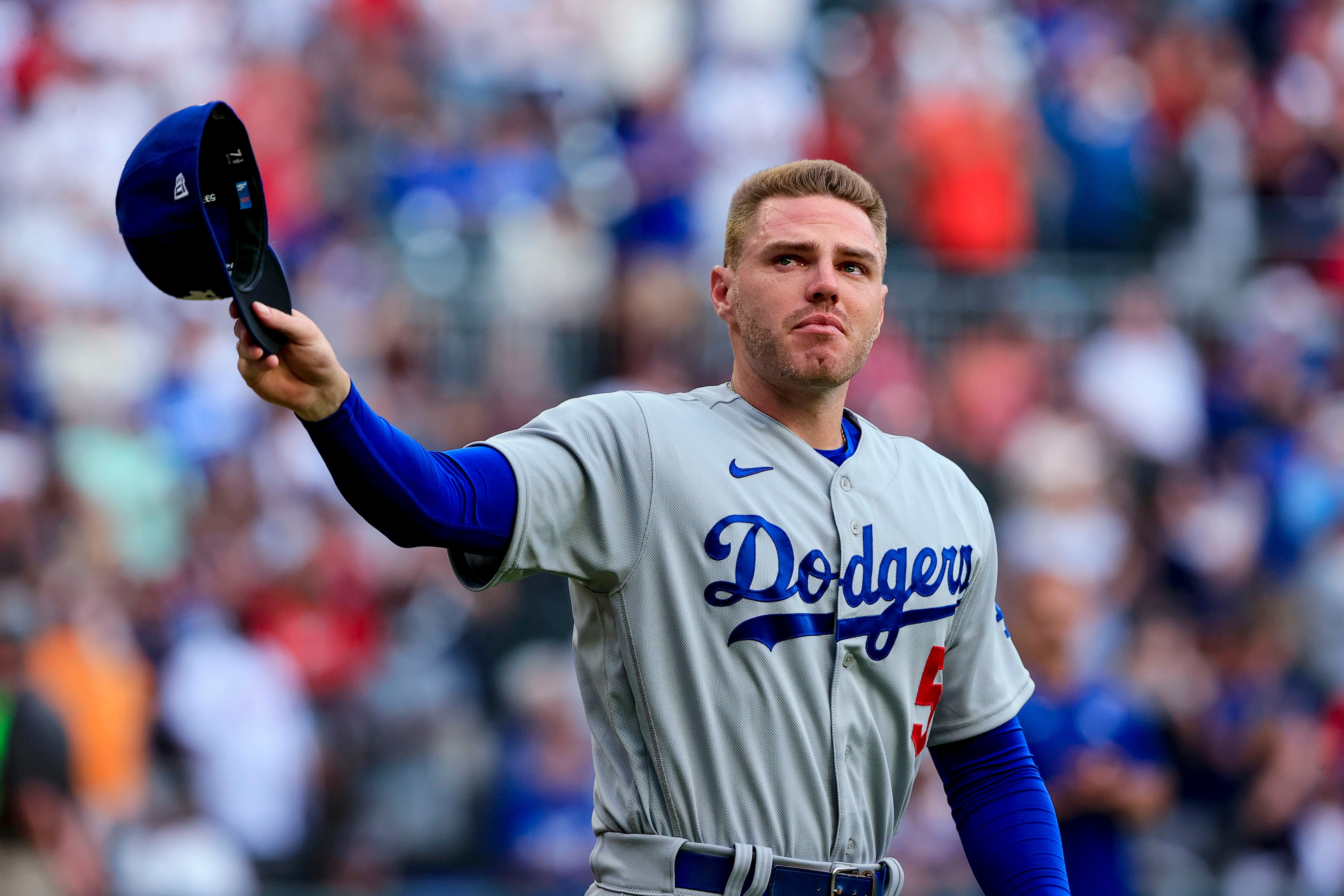 Hands up! Freddie Freeman goes deep TWICE! (And shows off the dance moves!)  