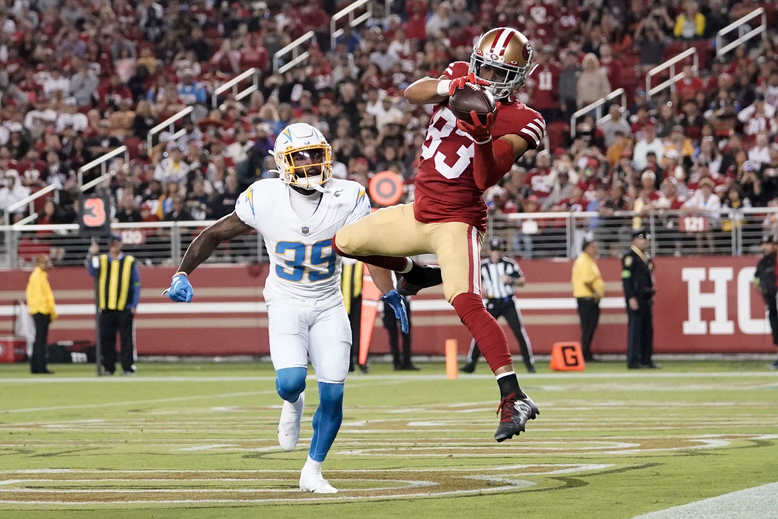 Purdy runs for a TD before Chargers backups roll past 49ers 23-12 - ABC News
