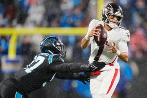 Carolina Panthers run riot over Atlanta Falcons in rain-soaked affair, NFL