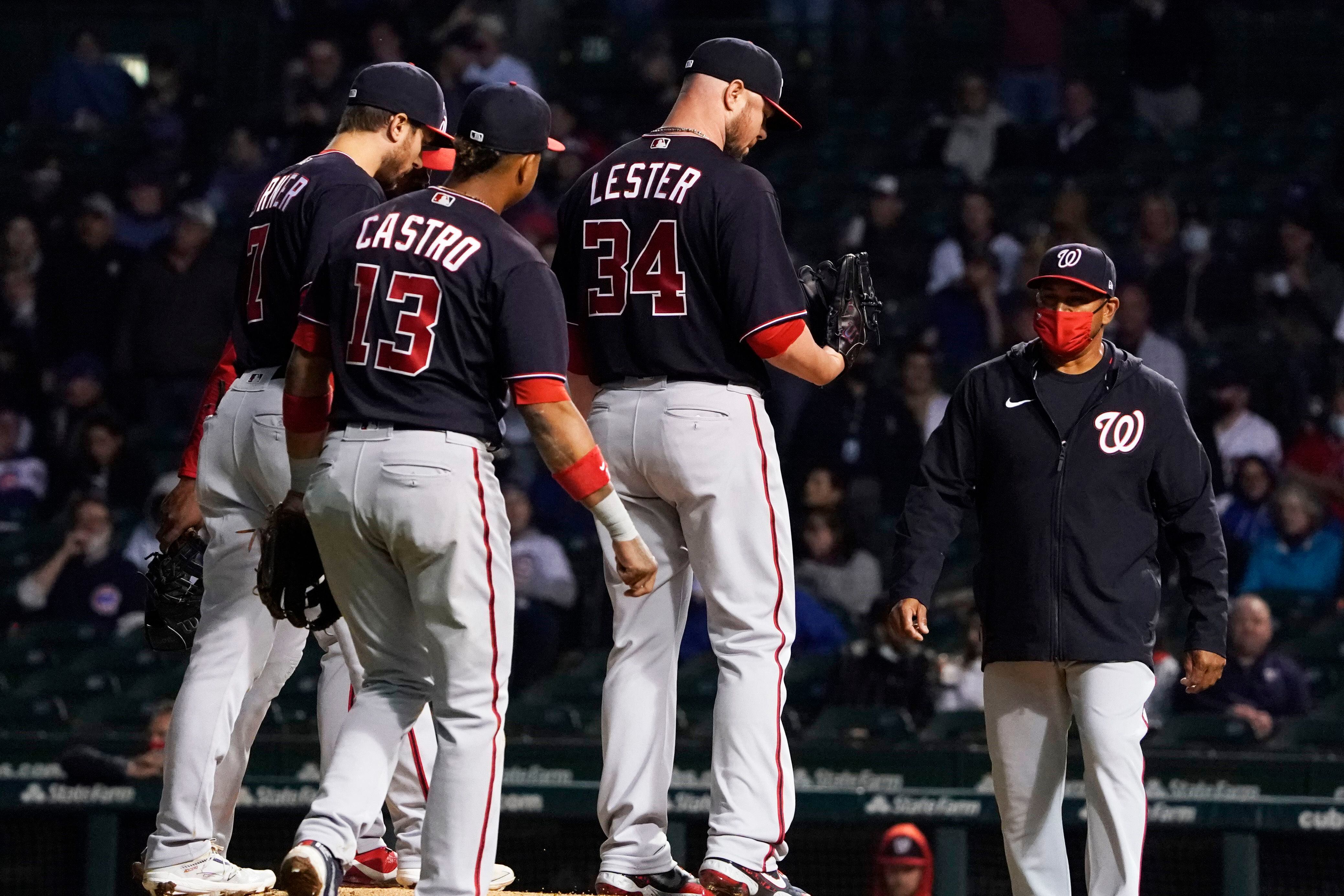 Lester, Schwarber return to Wrigley Field with Nationals