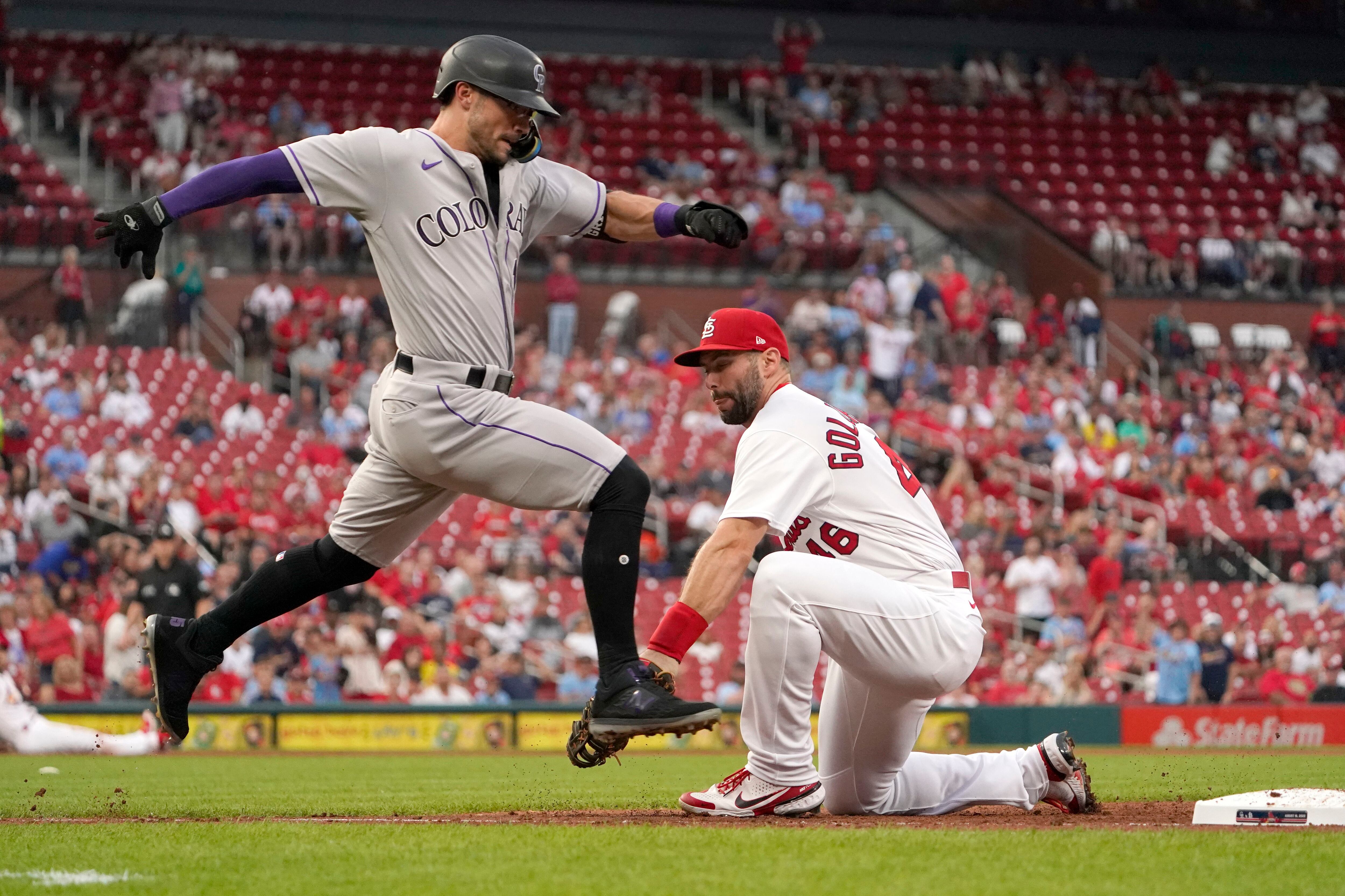 O'Neill's game-ending HBP lifts Cards over Rockies 5-4