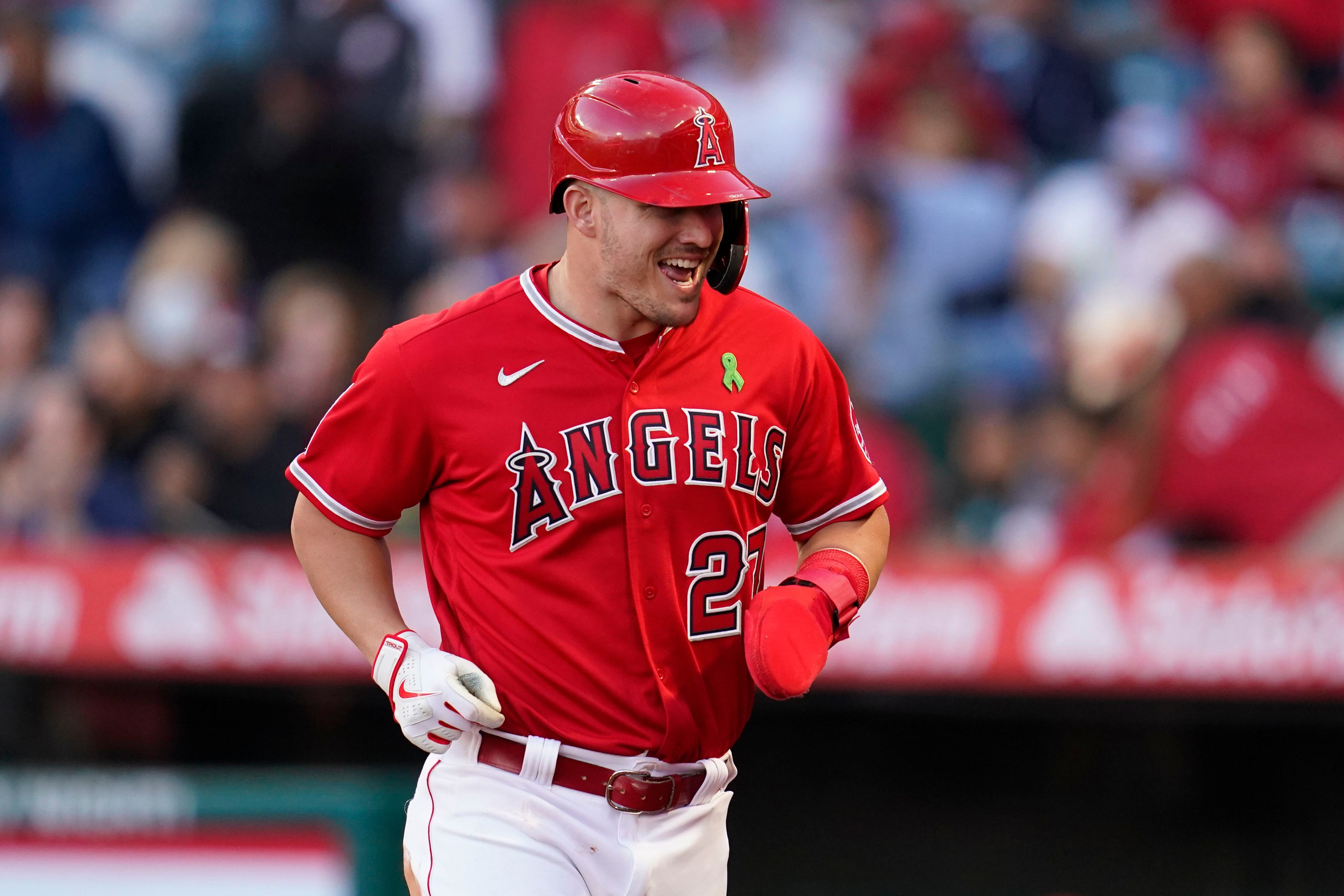 Mike trout angels Nike jersey 27