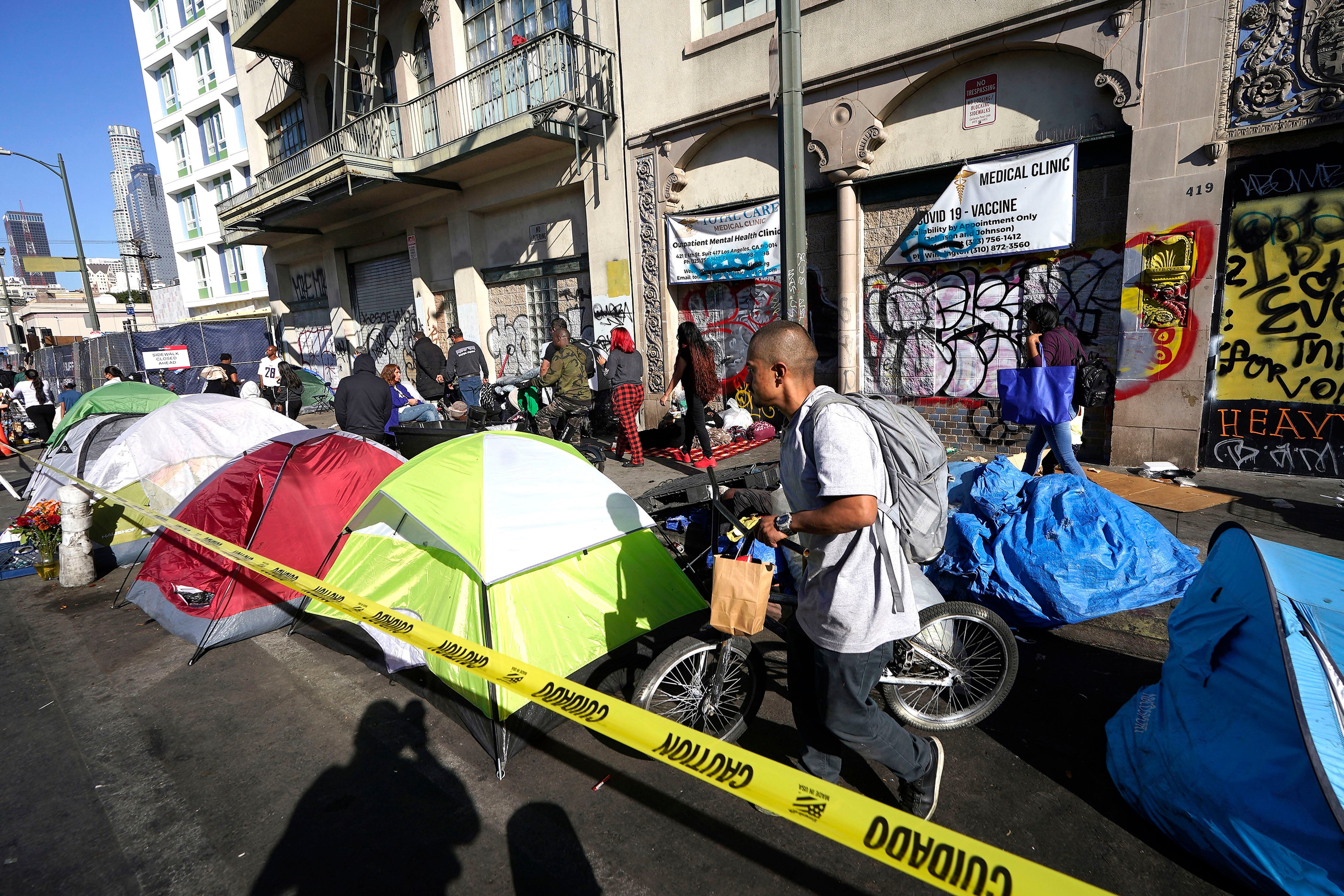 Tent encampments used to be rare on Skid Row. Now they take up city blocks