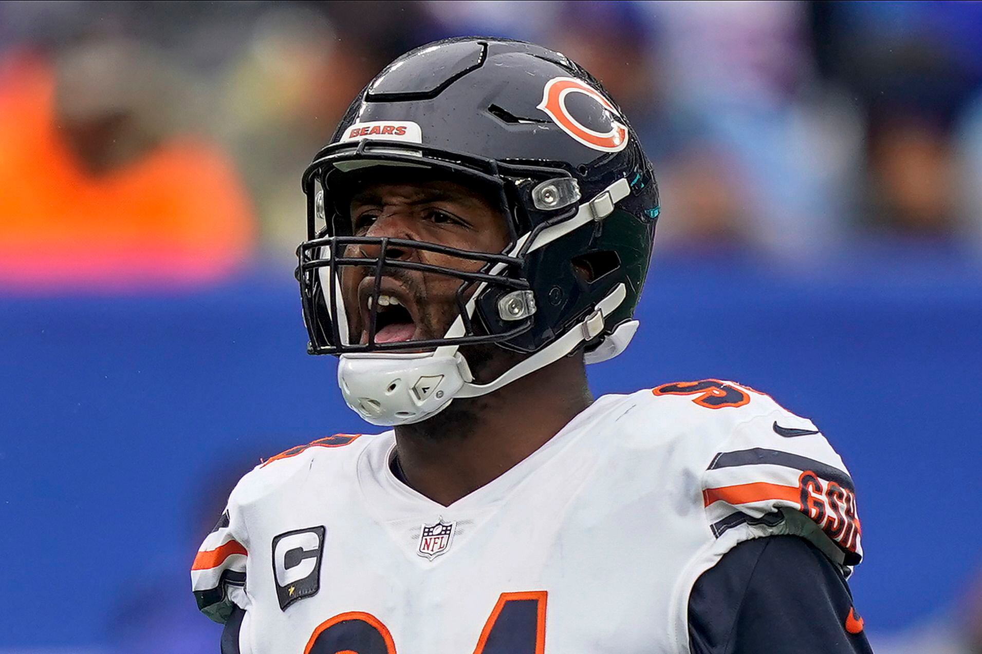 FILE - Chicago Bears defensive end Robert Quinn (94) rushes during