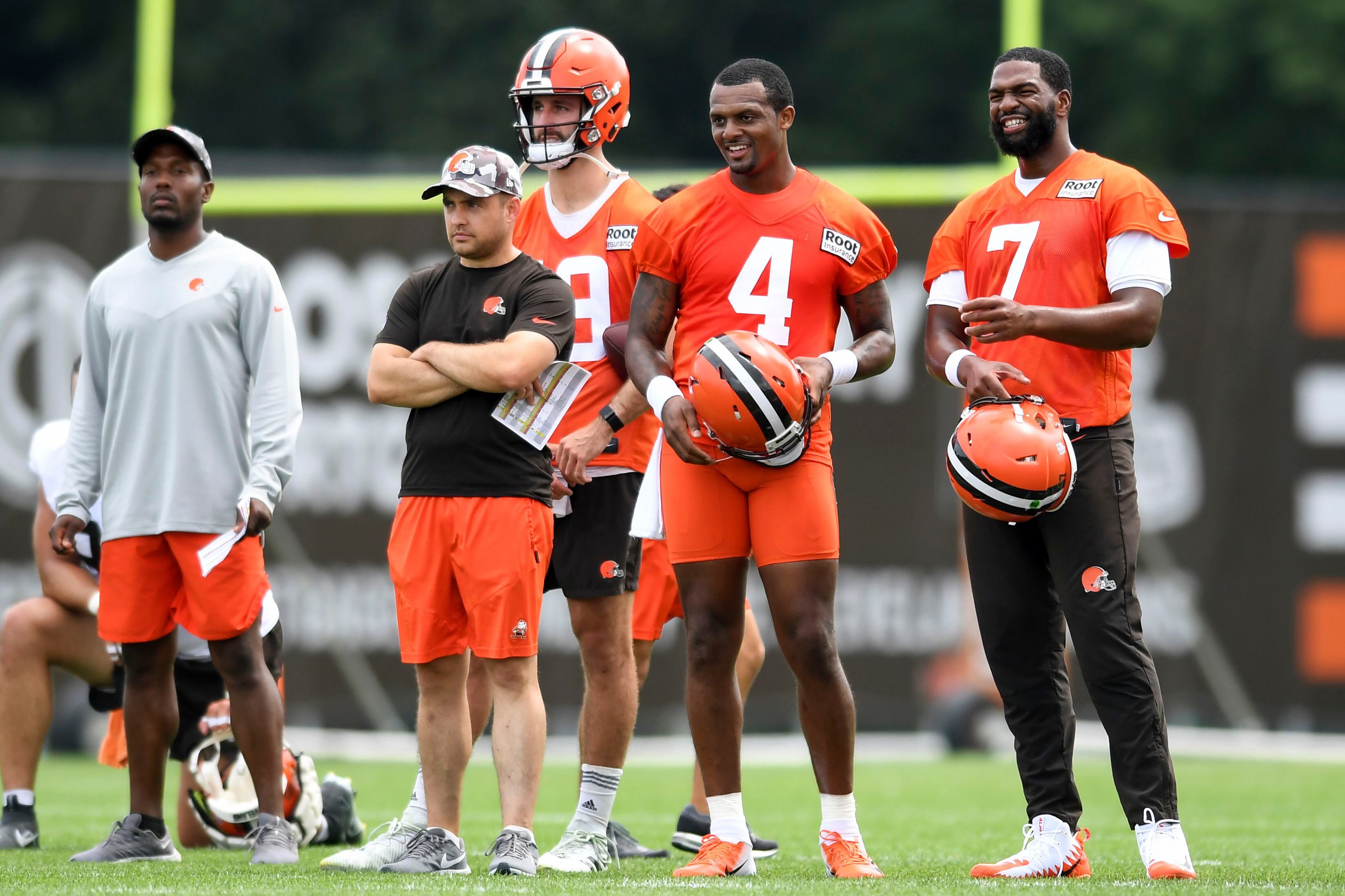 Cleveland QB Deshaun Watson continues to work while awaiting word on his  potential NFL discipline - The Boston Globe