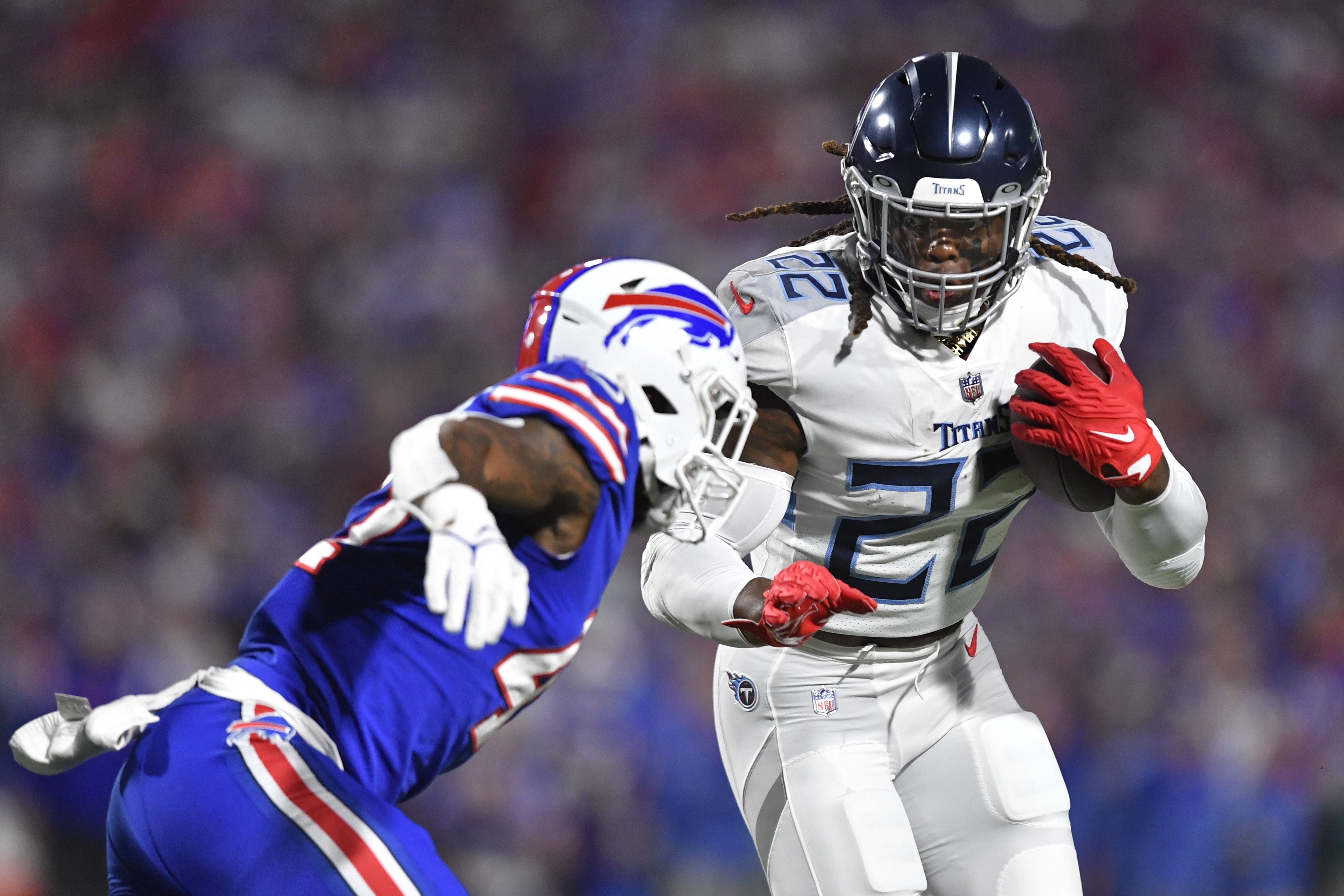 Diggs scores 3 TDs for Bills in 41-7 rout of Titans – KXAN Austin