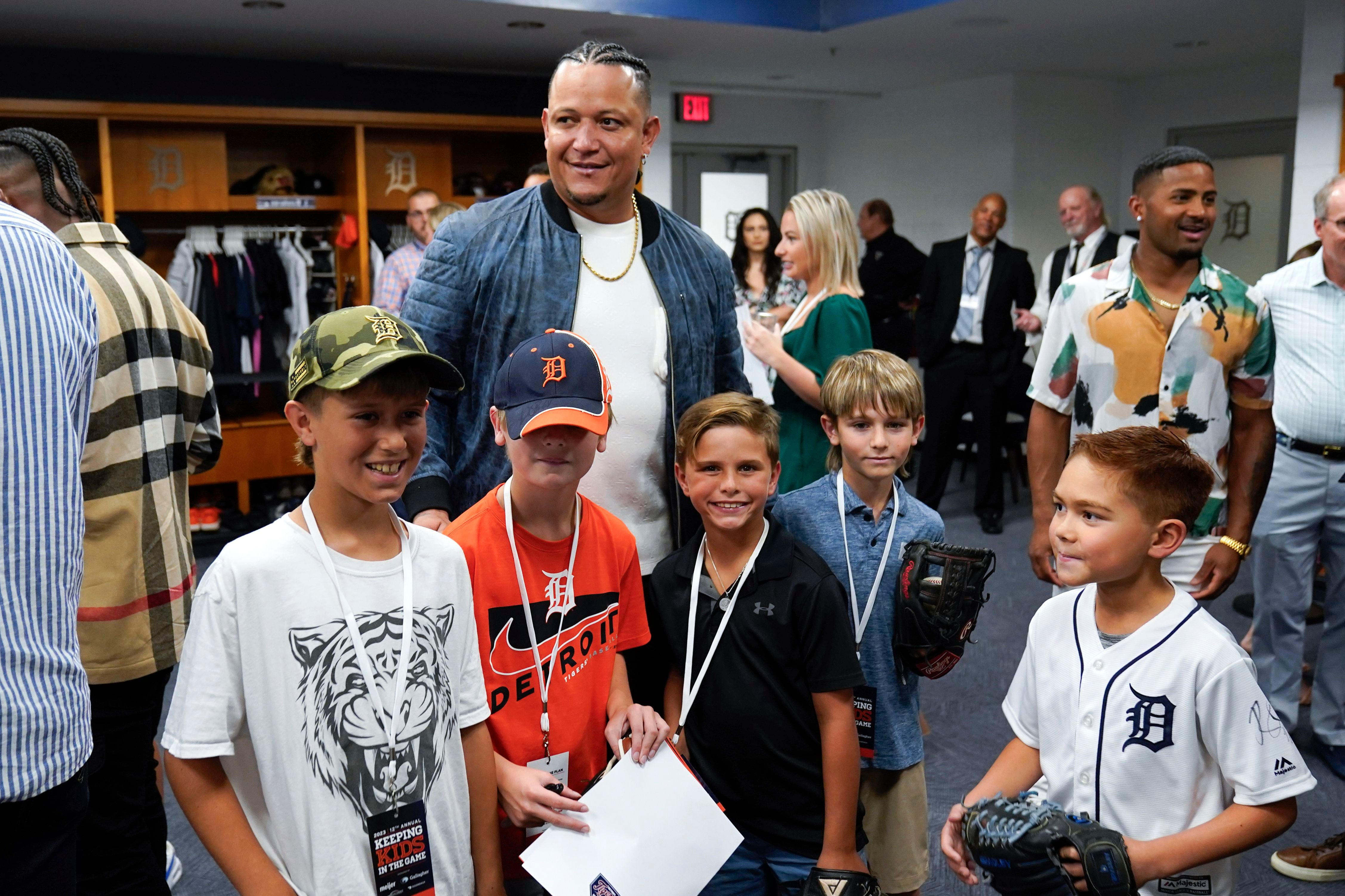 Tigers' Miguel Cabrera hosts 'Keeping Kids in the Game' event