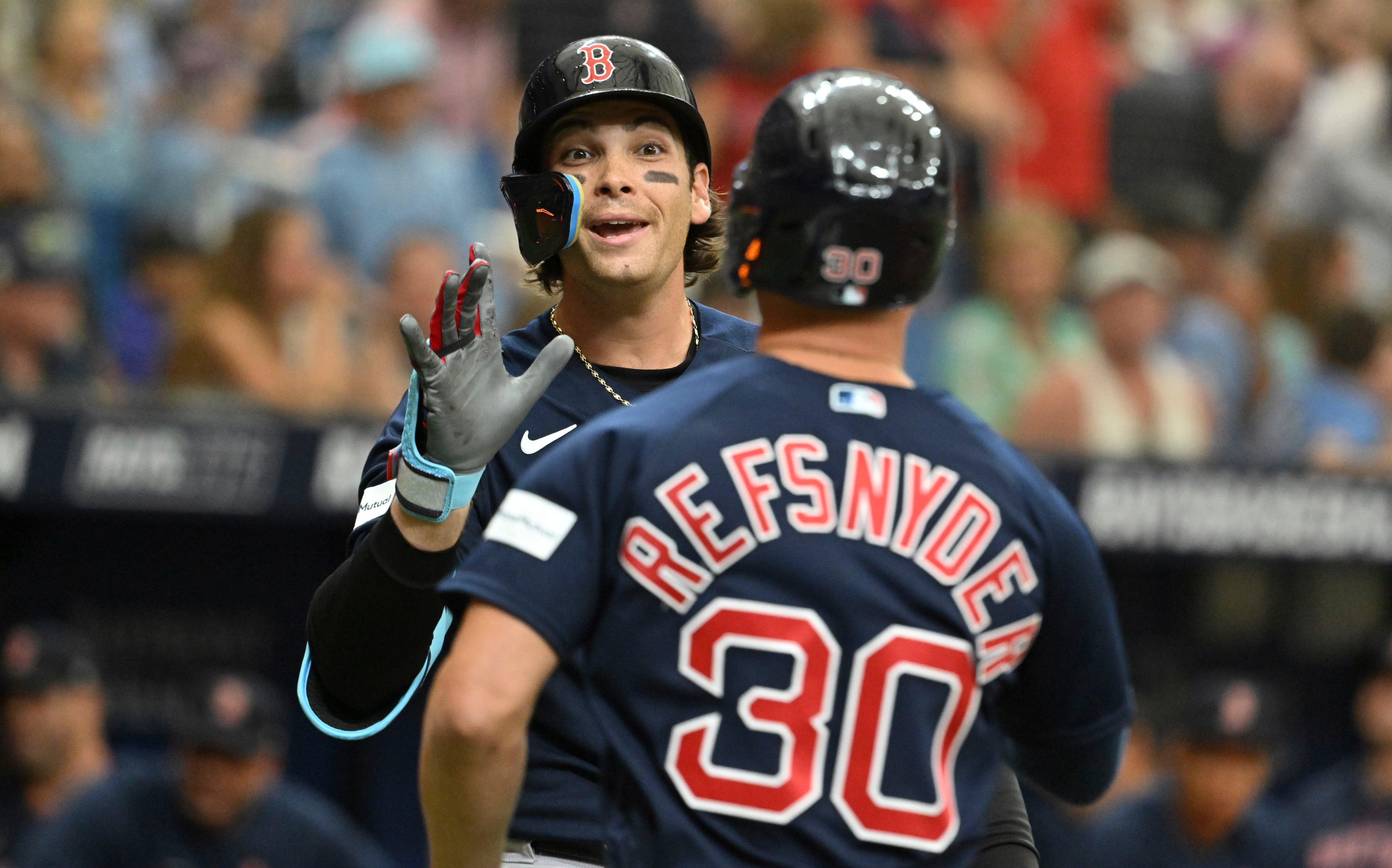 Rays rally past Red Sox for historic 13th straight win to open season