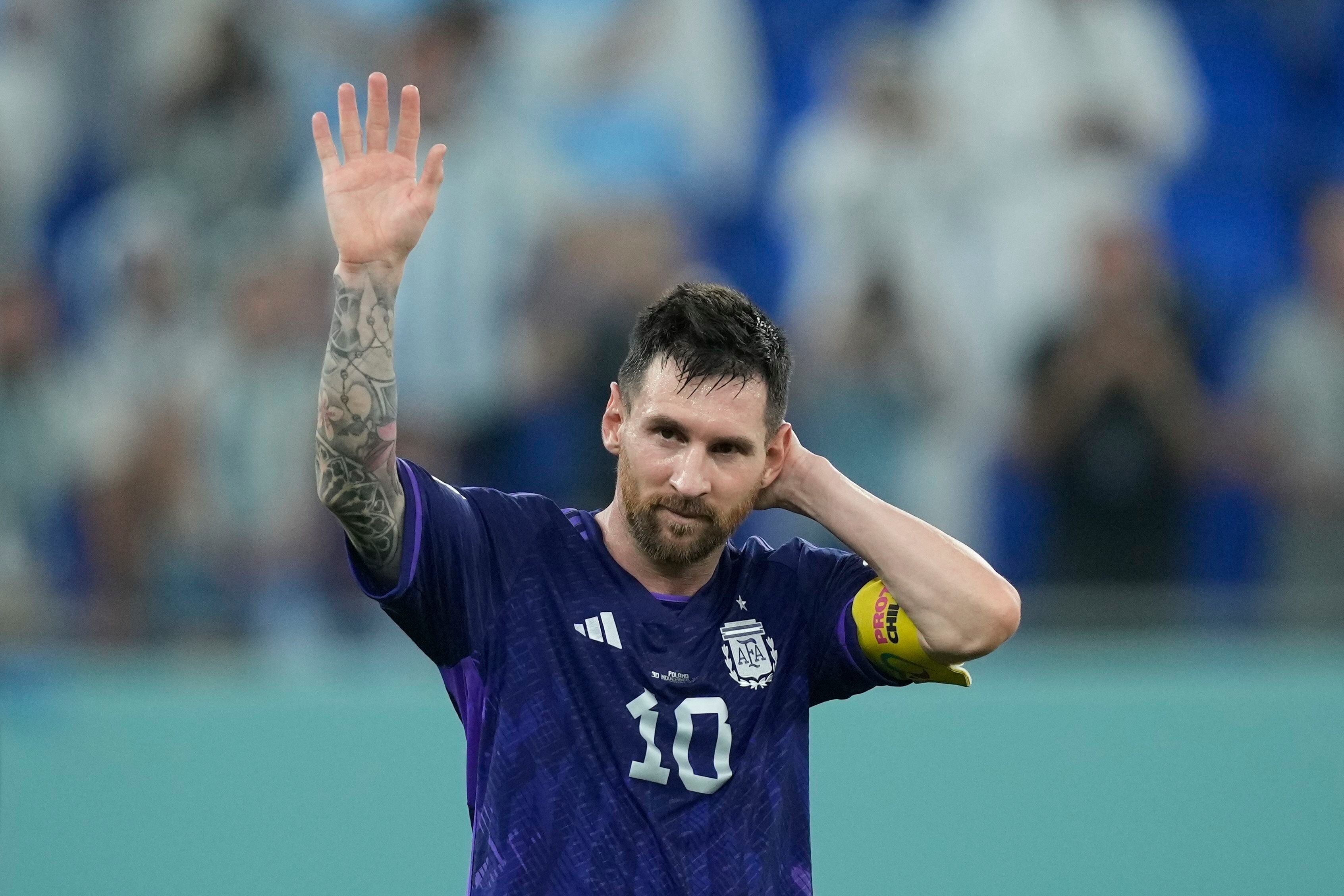 Messi's Worn Match Shirt, Argentina vs Netherlands World Cup