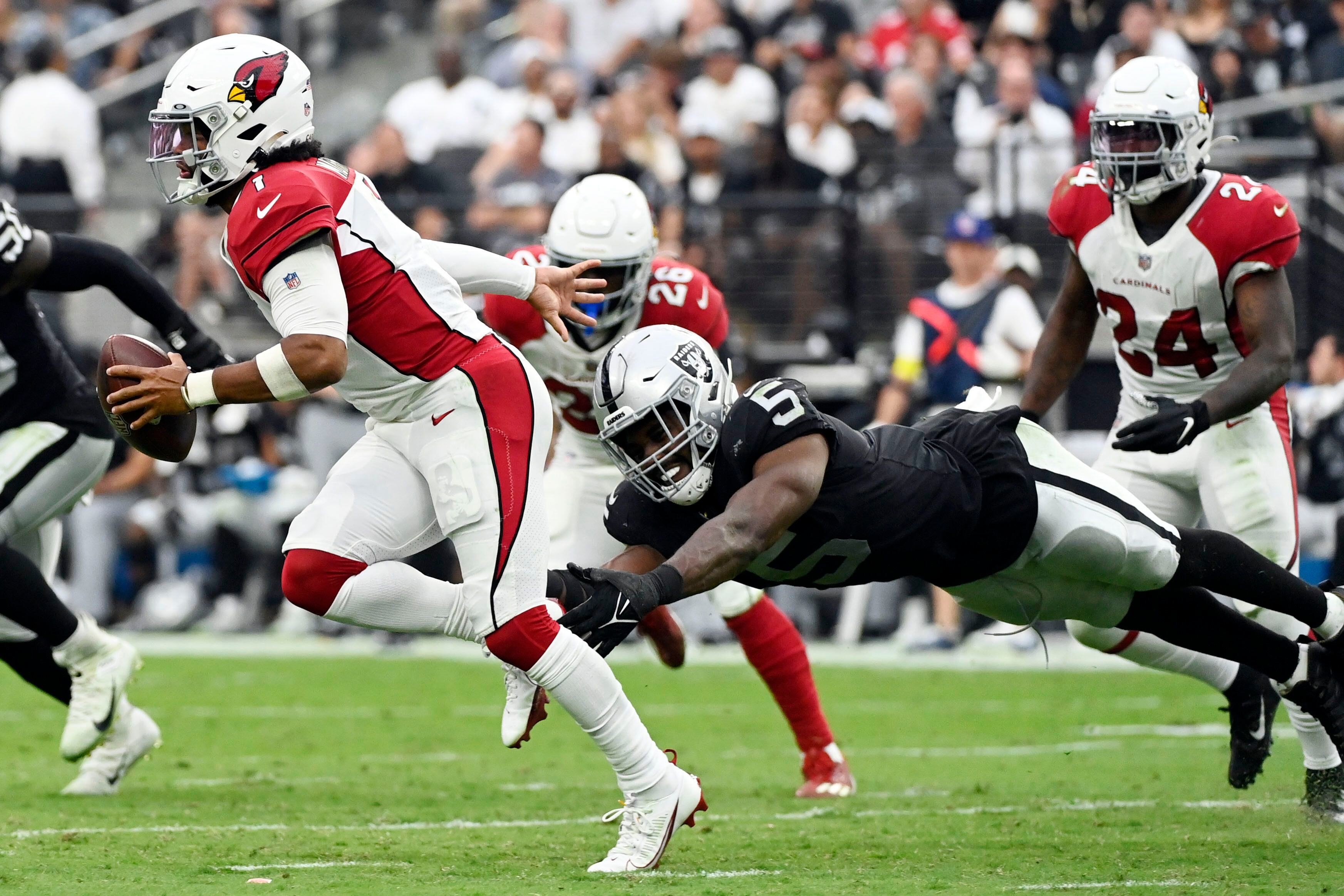 Raiders vs. Cardinals score: Fumble return in OT caps historic comeback as  Arizona overcomes 20-point deficit 