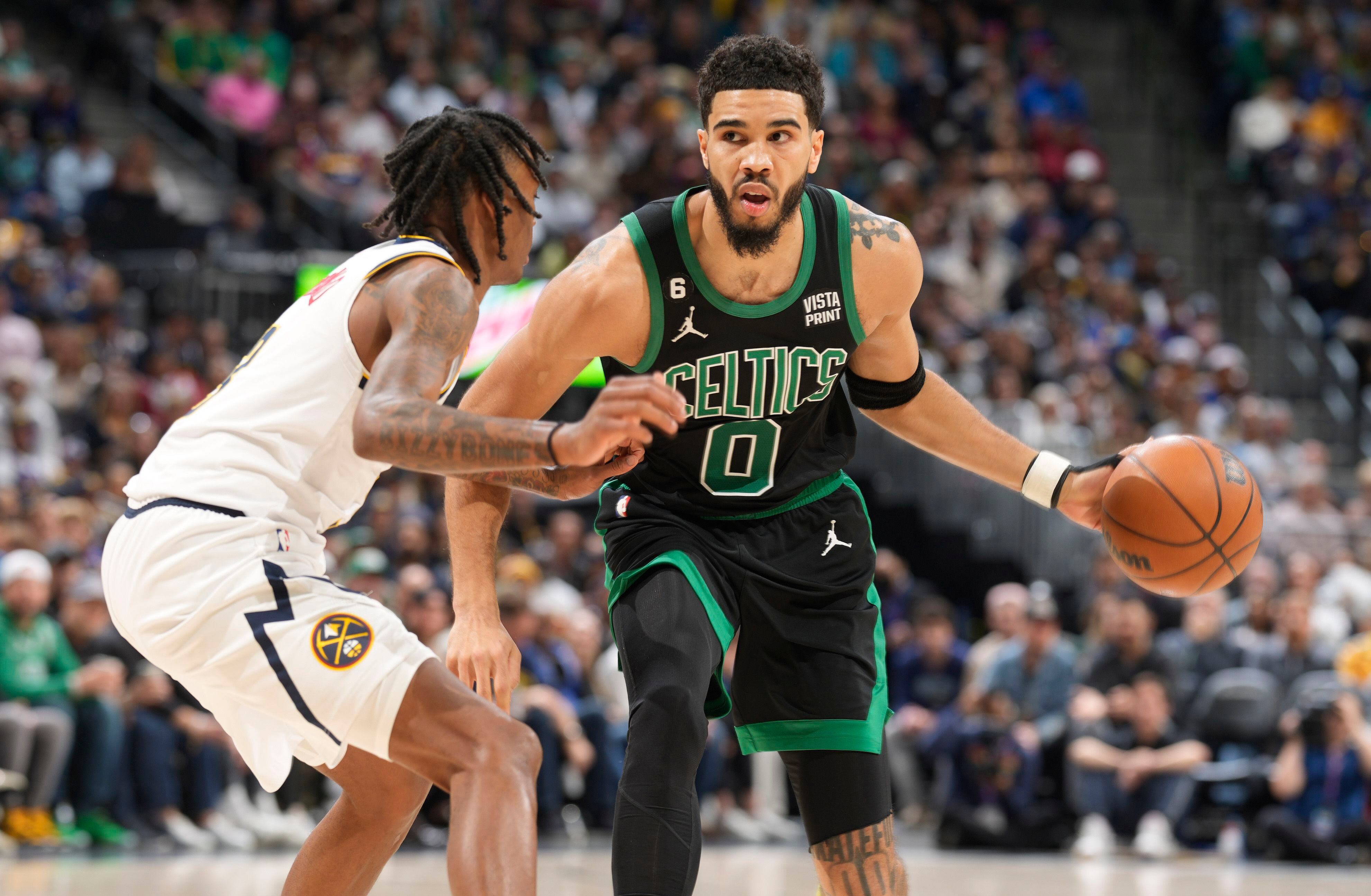 Jokic has triple-double, Nuggets top Celtics after rim delay – KGET 17