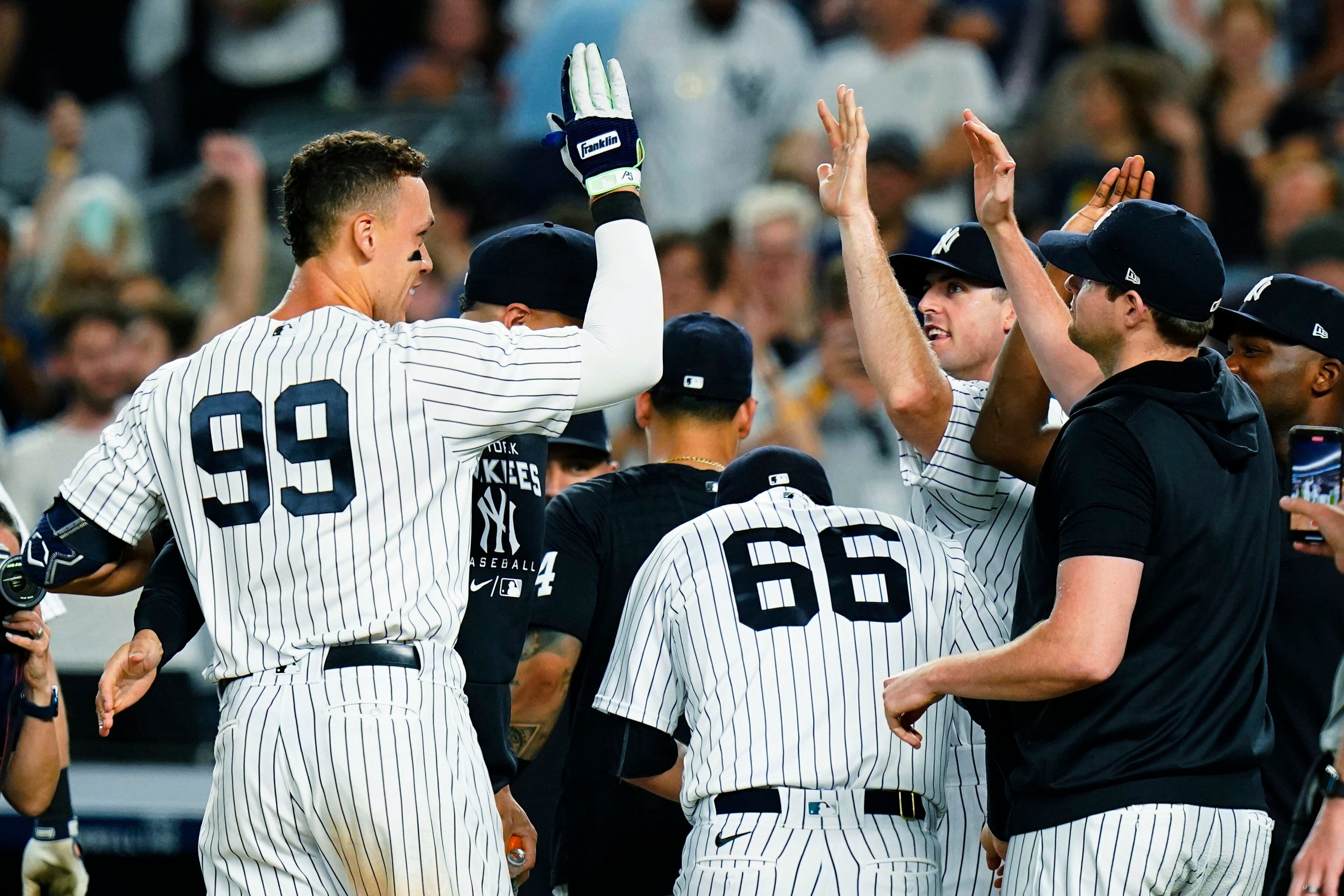 Judge hits third walk-off homer - Taipei Times