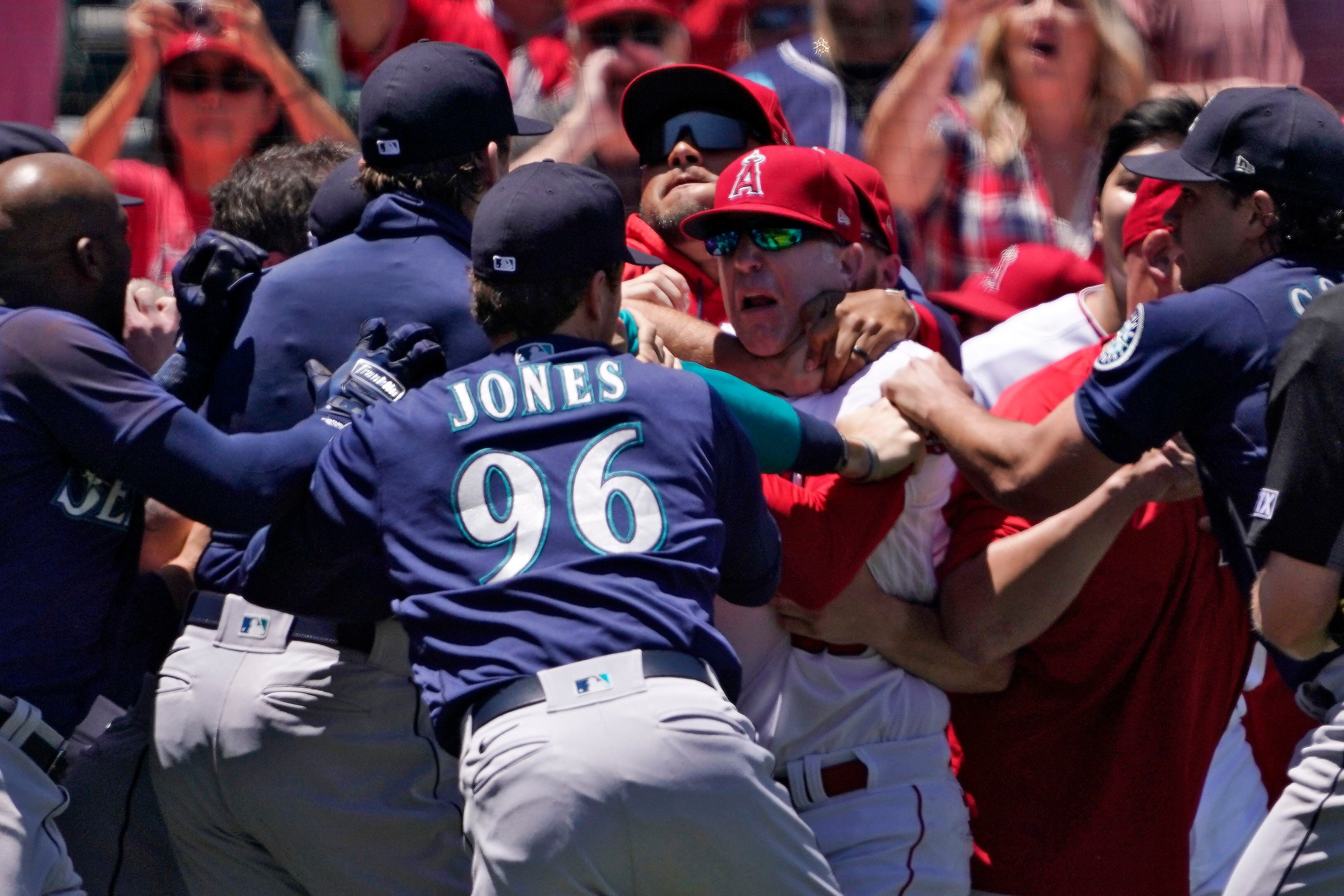 Jesse Winker begins serving 6-game suspension for role in brawl with Angels