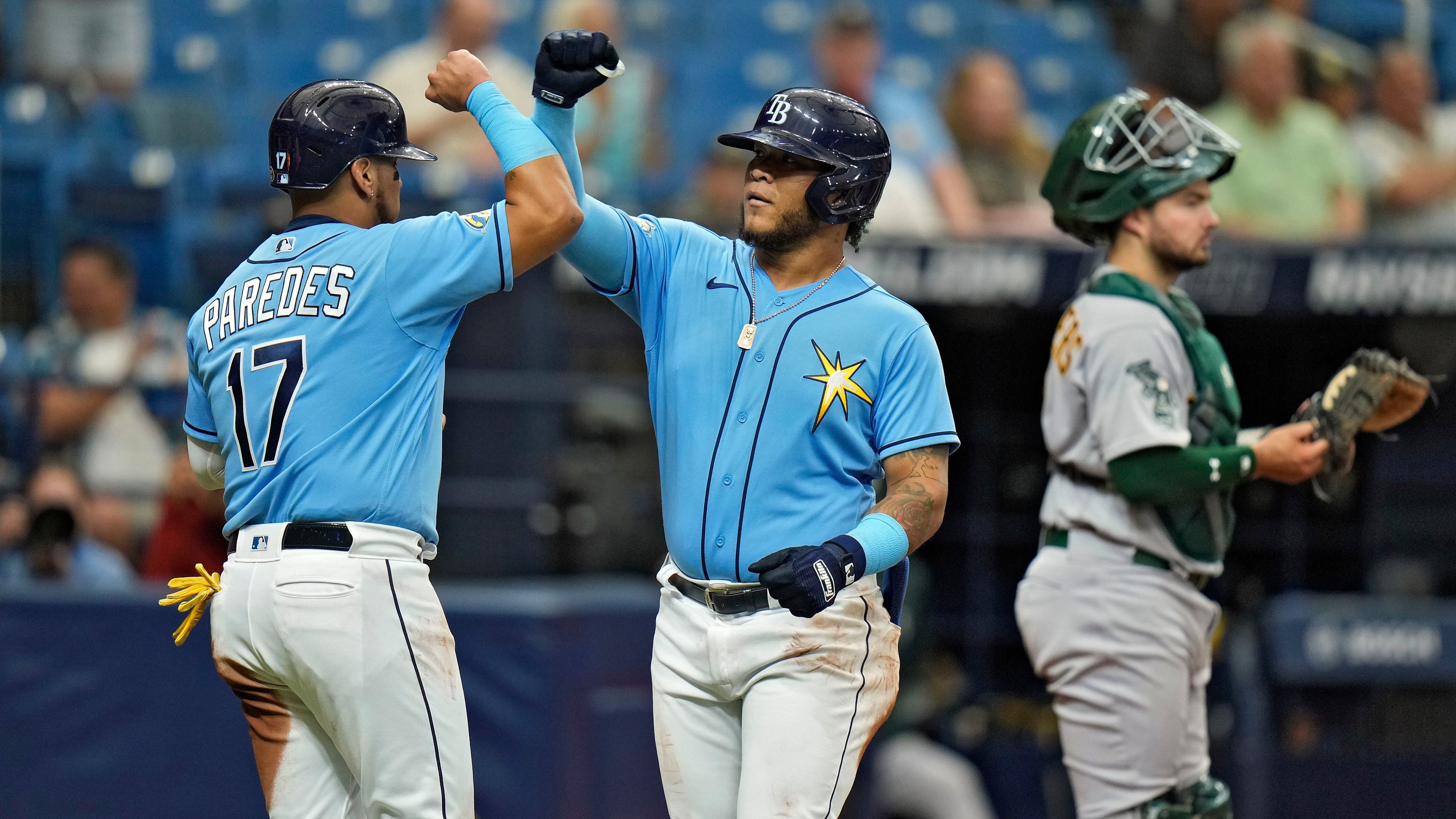 Paredes hits grand slam, Rays beat A's for seventh straight win