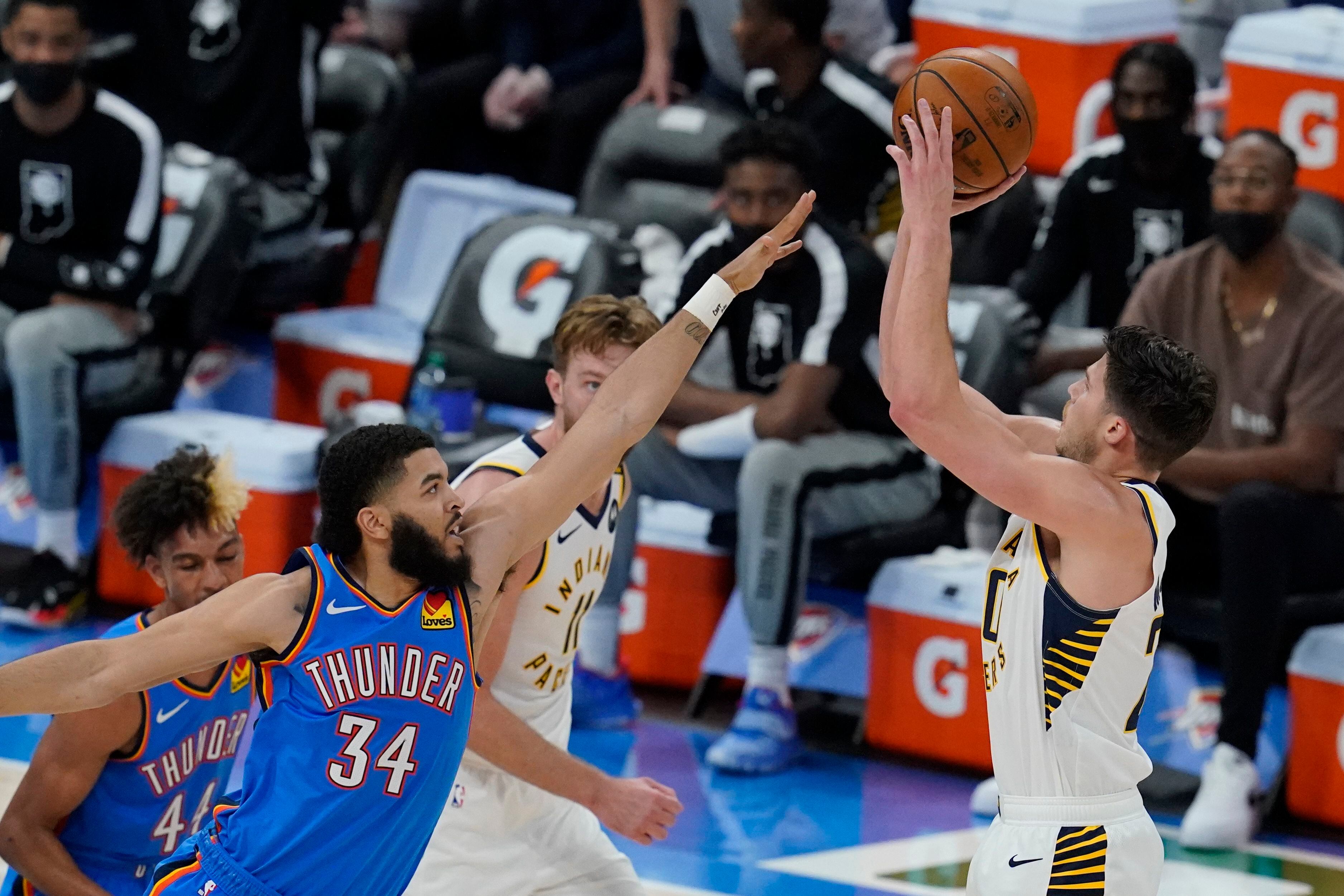 Pacers vs. Thunder: Domantas Sabonis leads Pacers to record 152 points