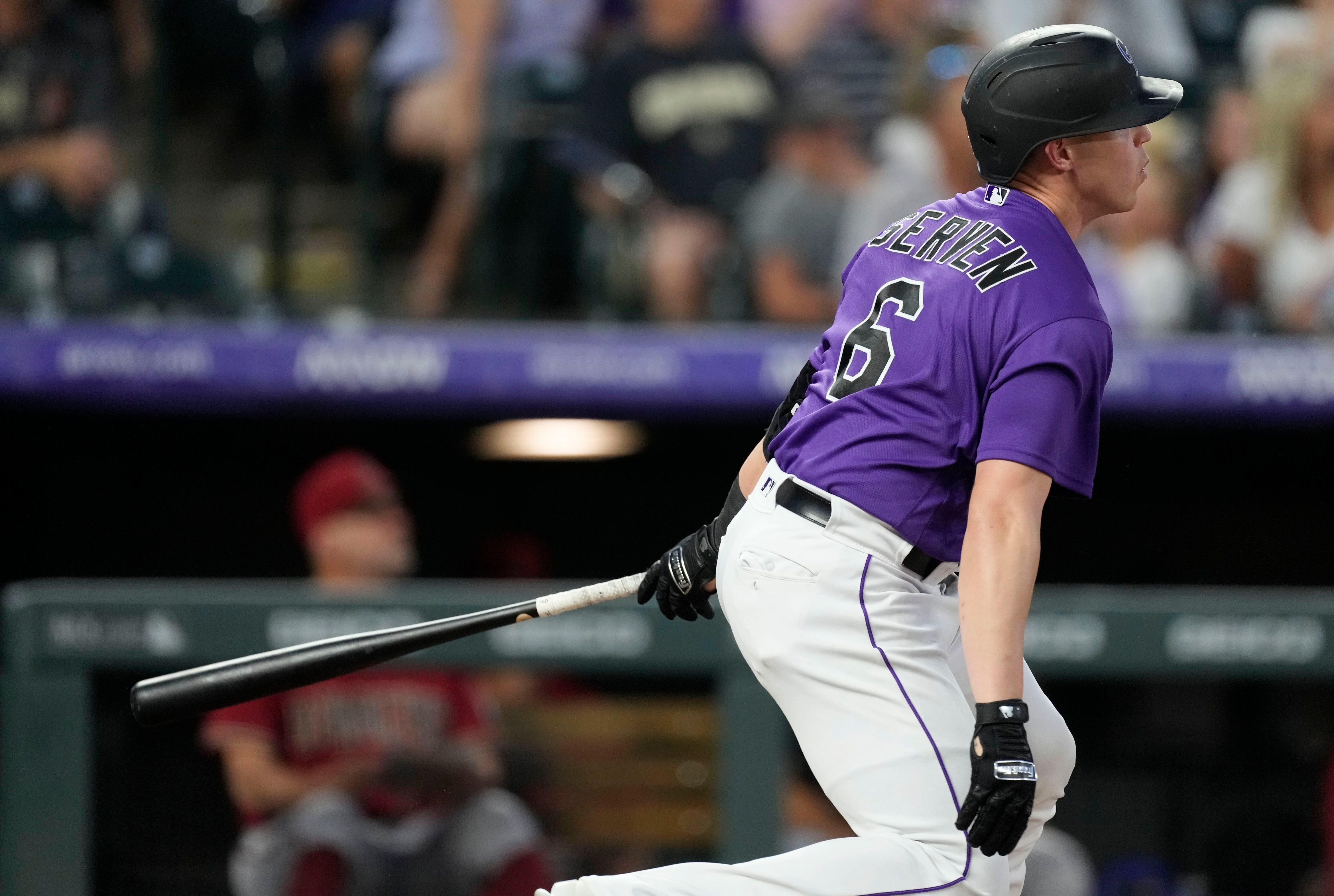 Colorado Rockies catcher Brian Serven shows he belongs in major