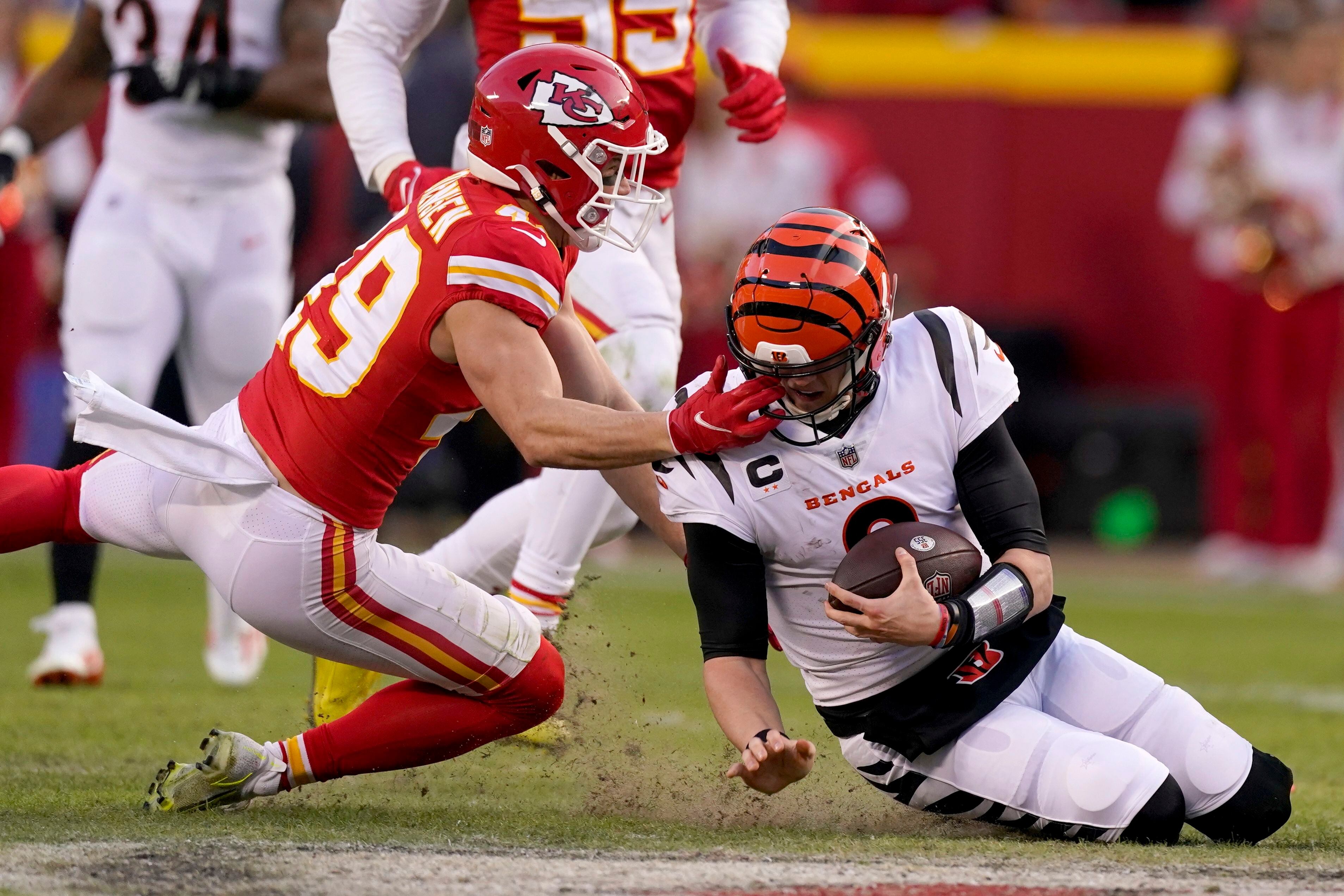 Bengals QB Joe Burrow was on Chiefs DT Chris Jones' mind, and tackling  dummies, during 2022 offseason - A to Z Sports