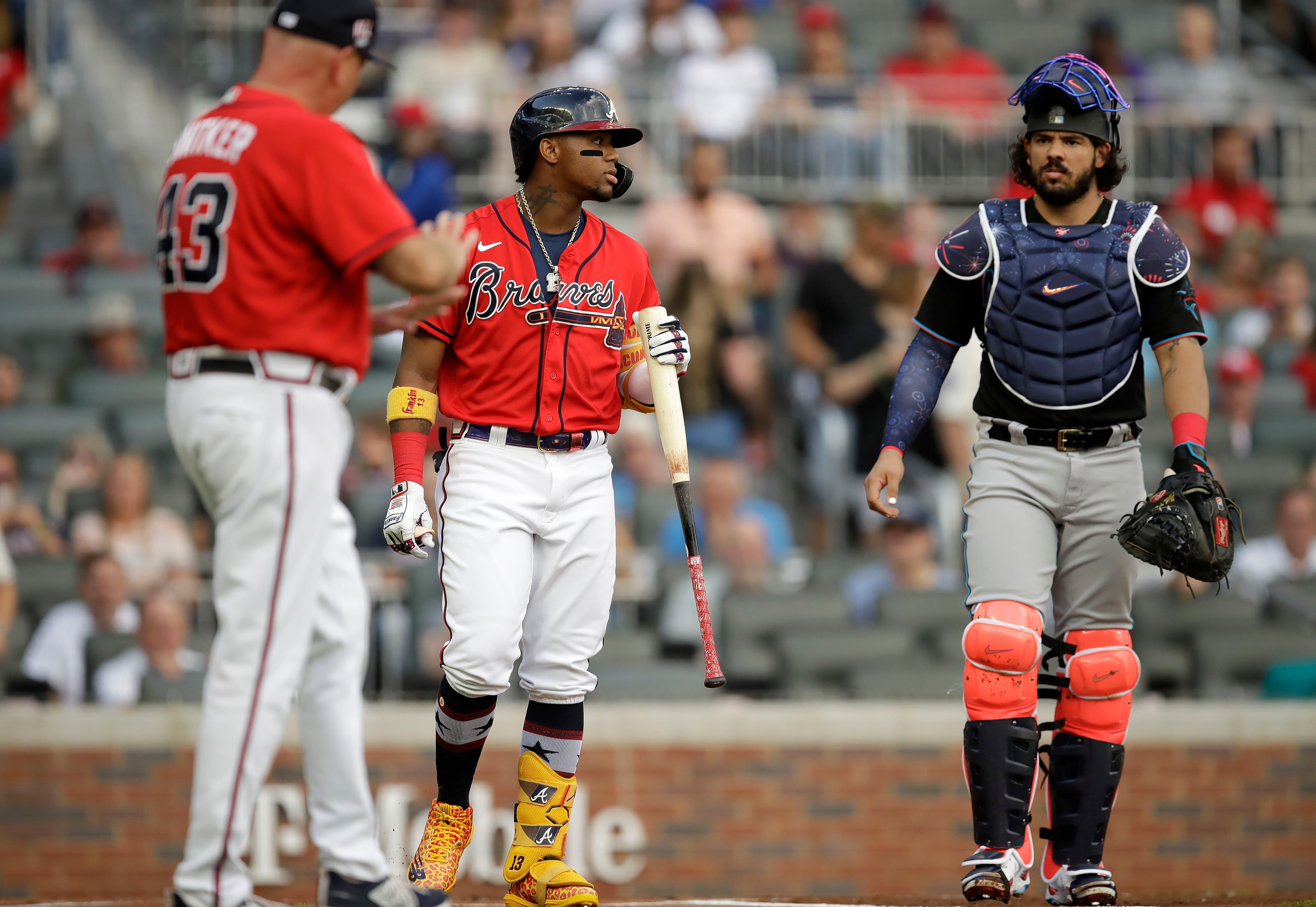 Atlanta Braves on X: As of now our ENTIRE infield is in 1st or