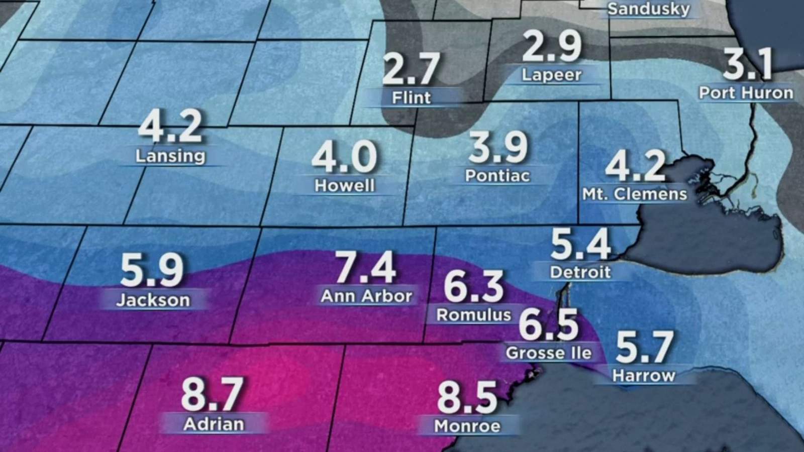 Metro Detroit weather Friday sun before weekend snow storm