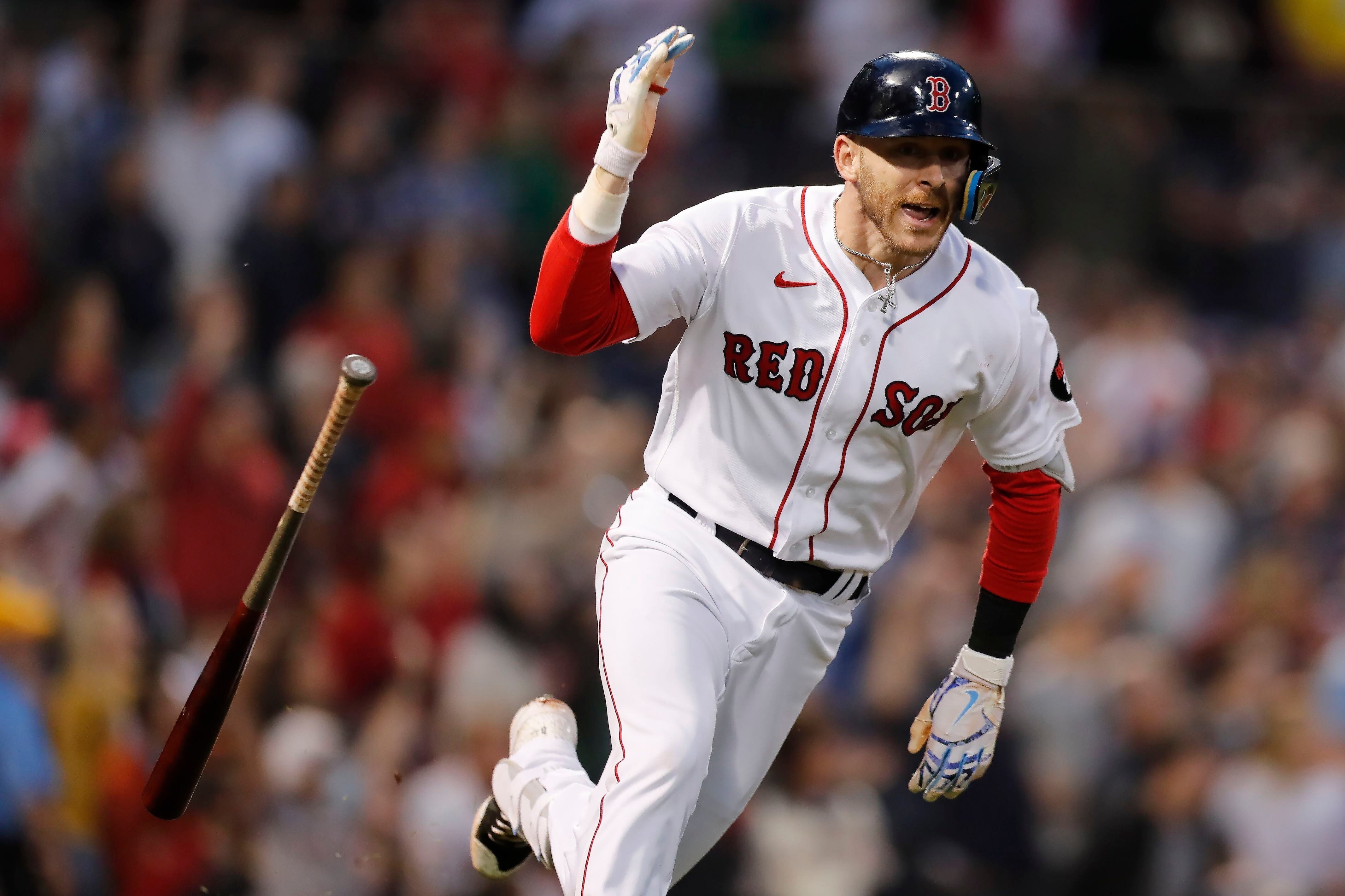 Jonny Gomes caught Trevor Story's first Red Sox grand slam on