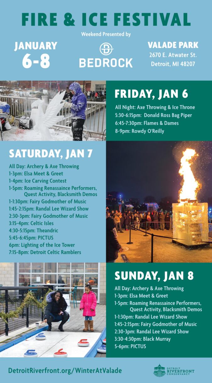 Enjoy the last day of Detroit’s Fire & Ice Festival along the