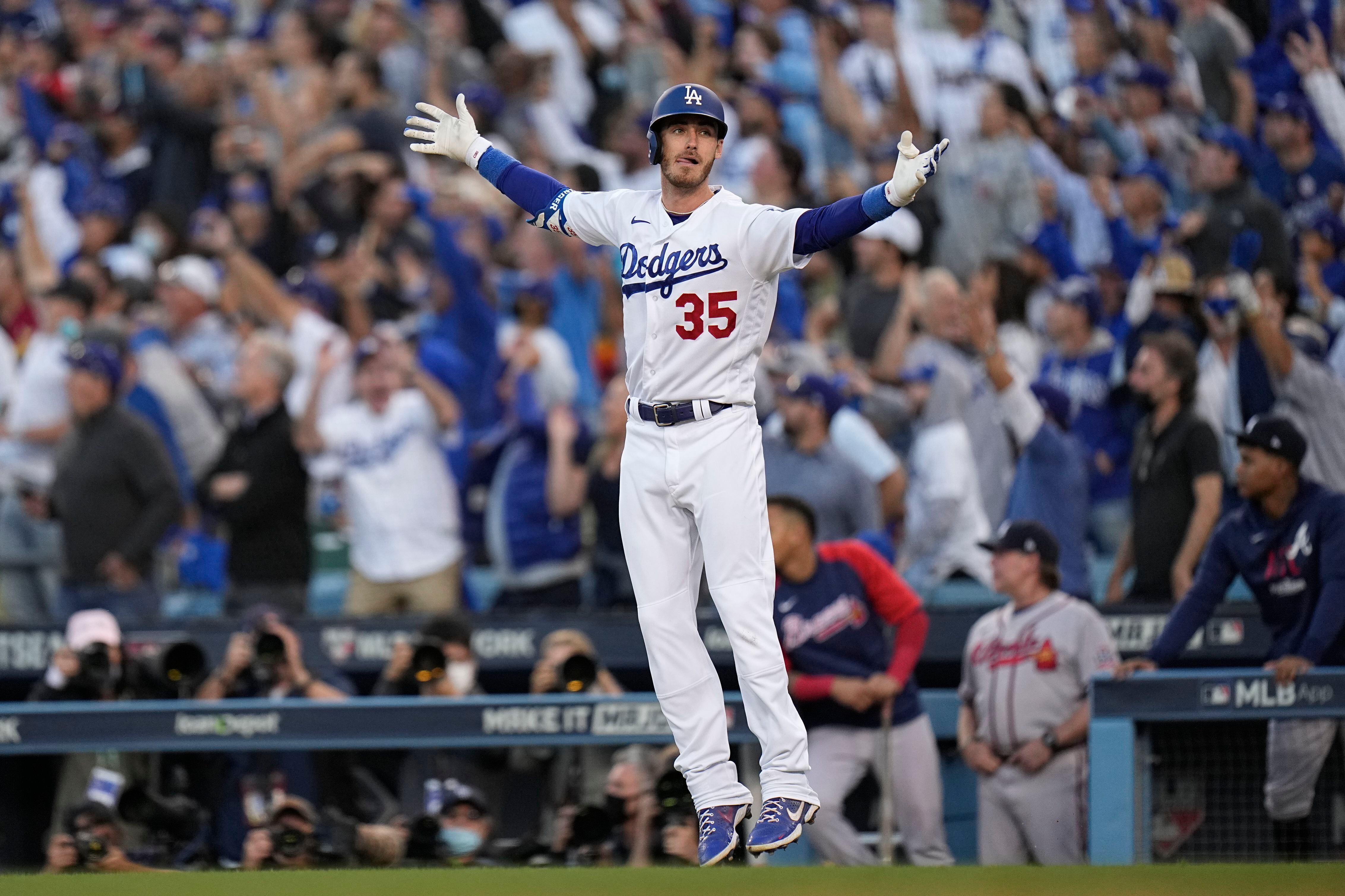 Bellinger HR sends Dodgers to 3rd World Series in 4 years Texas Game Atlanta  Braves Homer AP