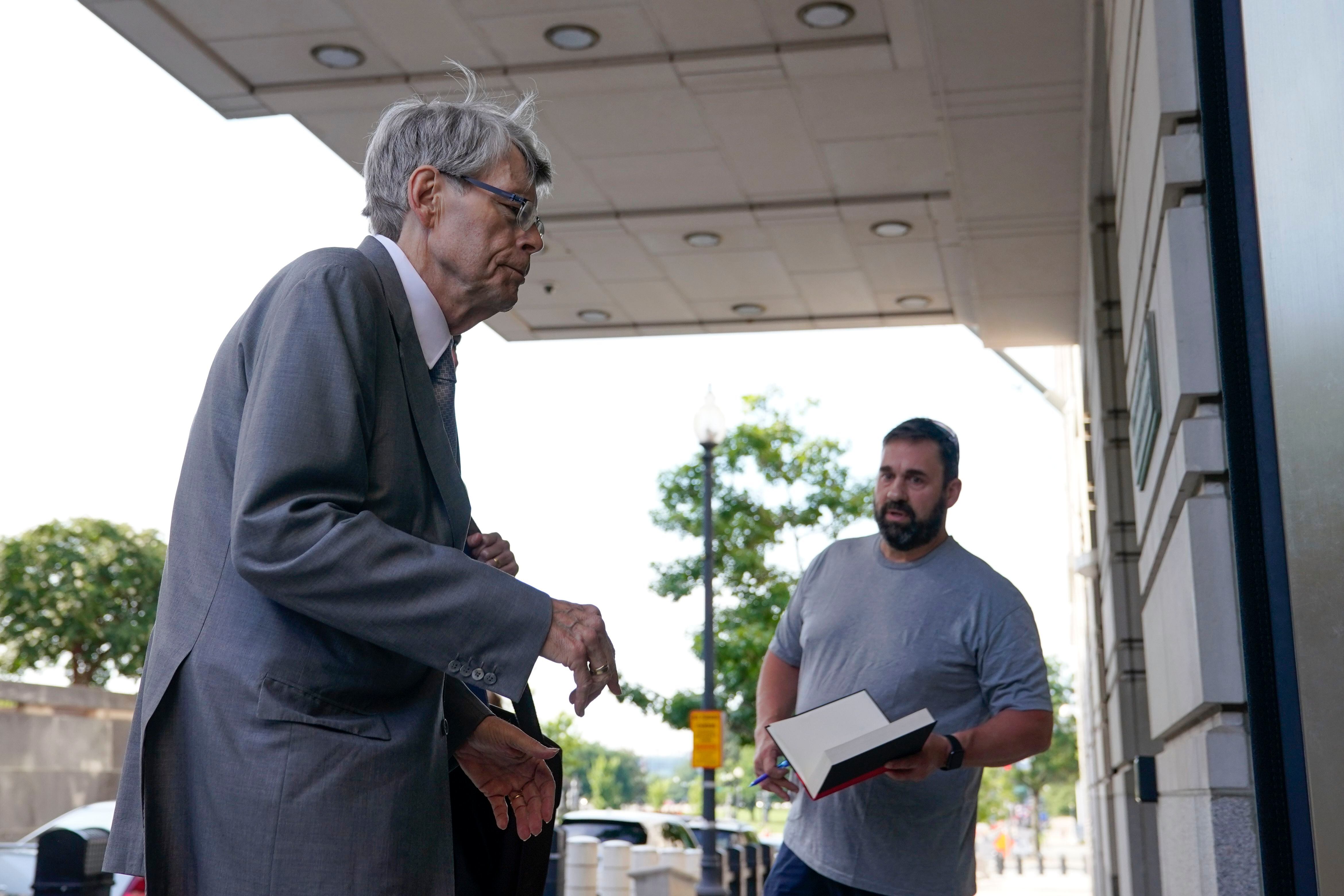 Stephen King set to testify for government in books merger trial : NPR