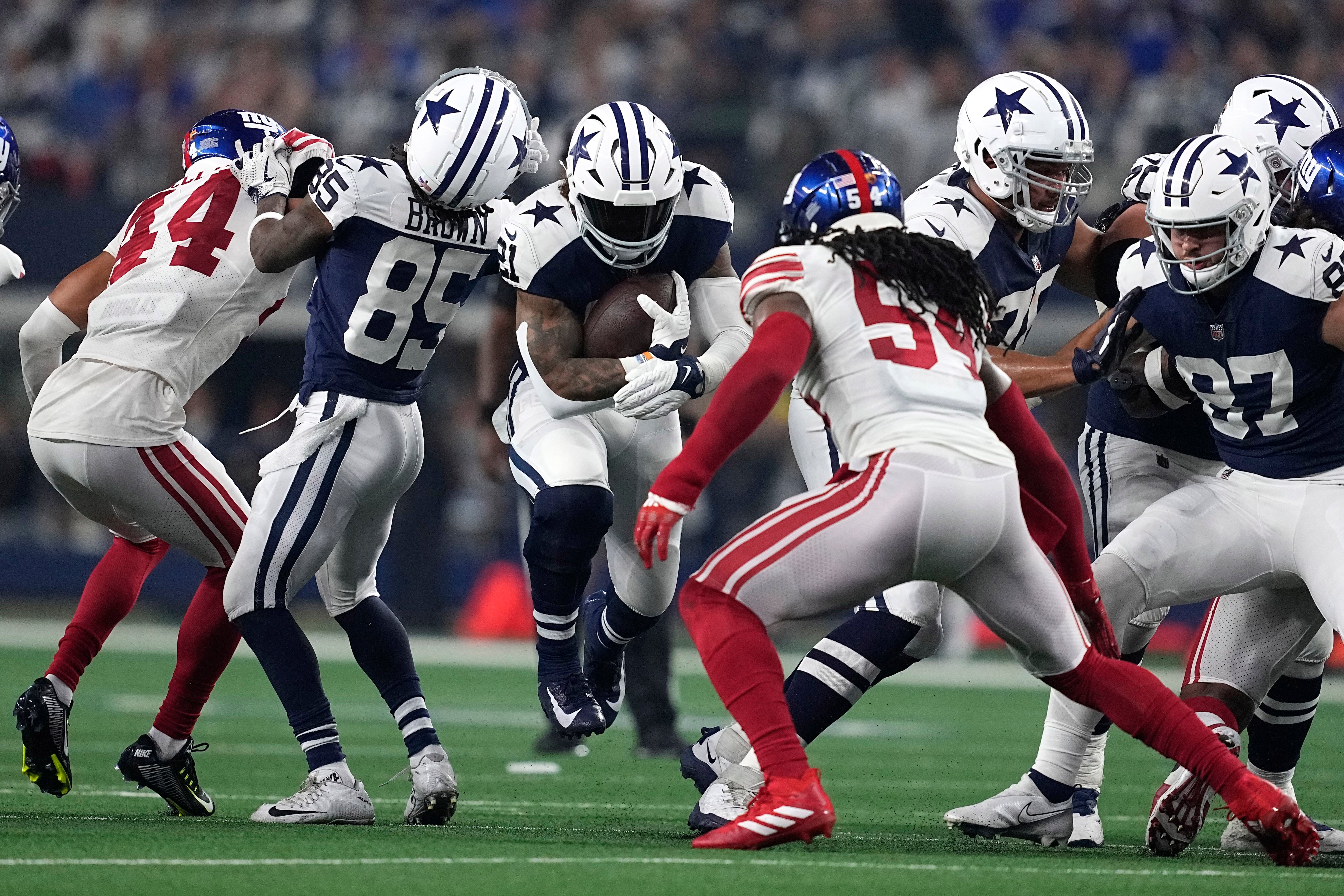 Dallas Cowboys 23-16 New York Giants, CeeDee Lamb one-handed TD