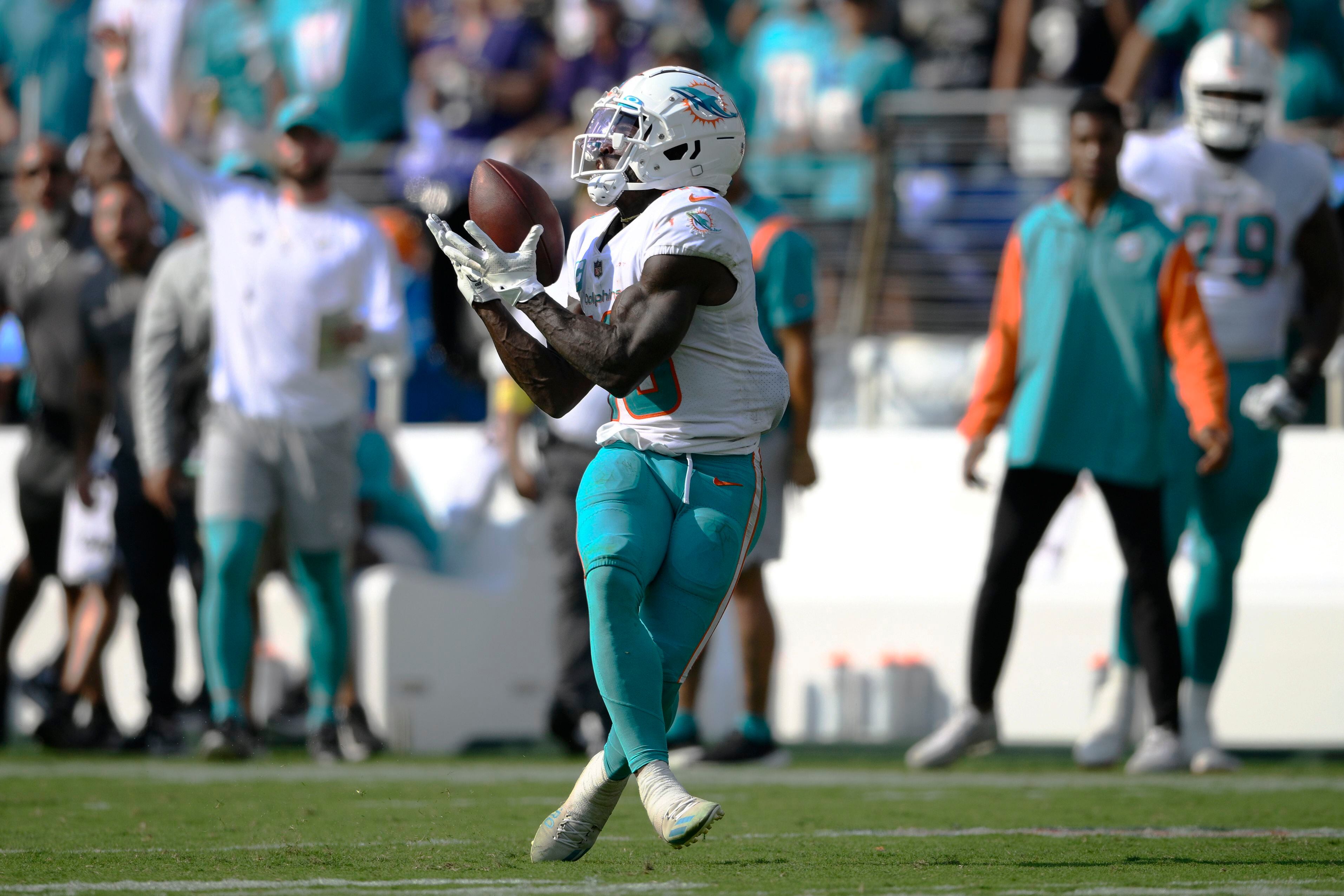 Every Miami Dolphins wide receiver Tyreek Hill catch from his 190-yard game  vs. the Baltimore Ravens