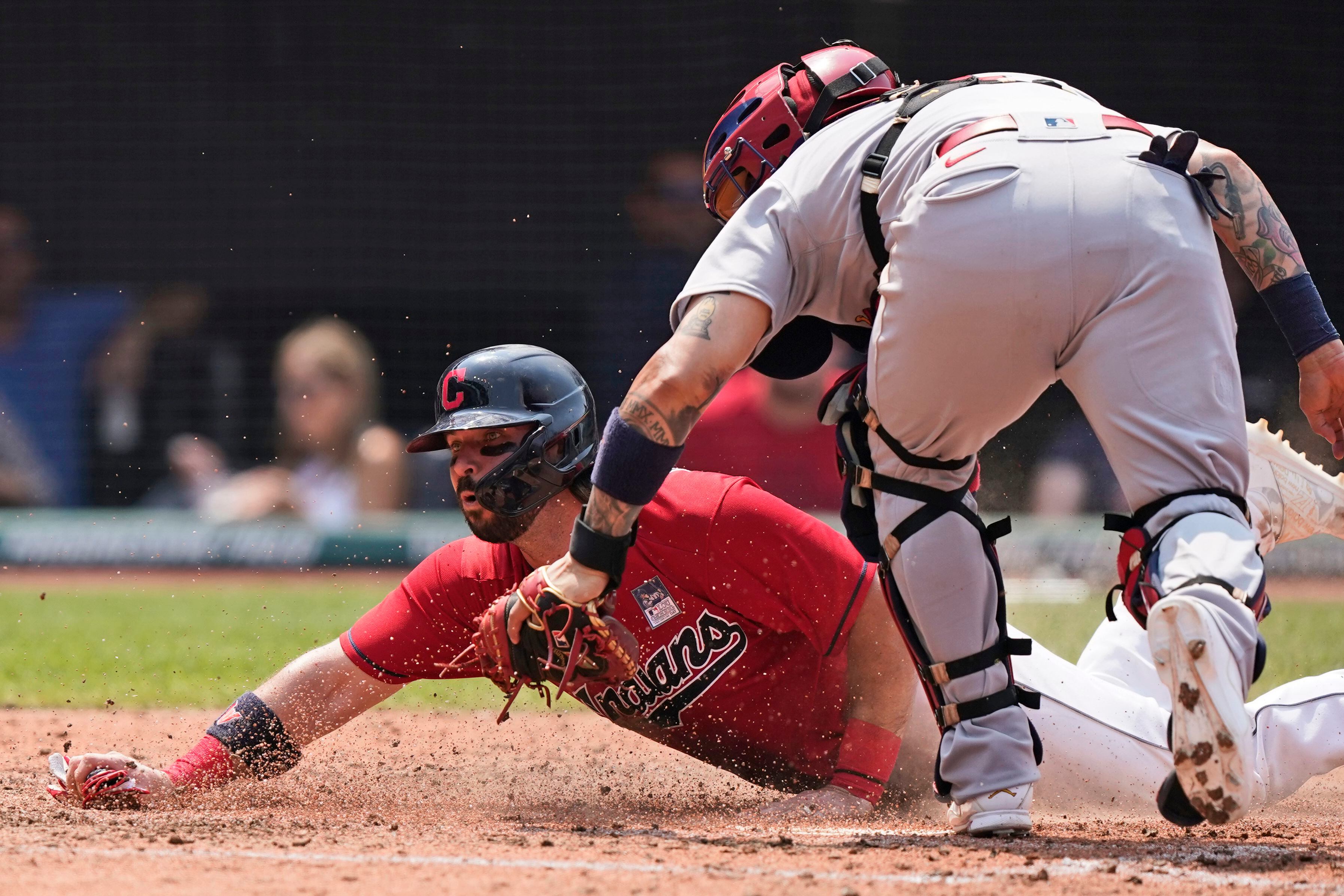 Reyes 2 HRs, drive almost hits bicyclist, Indians top Cards