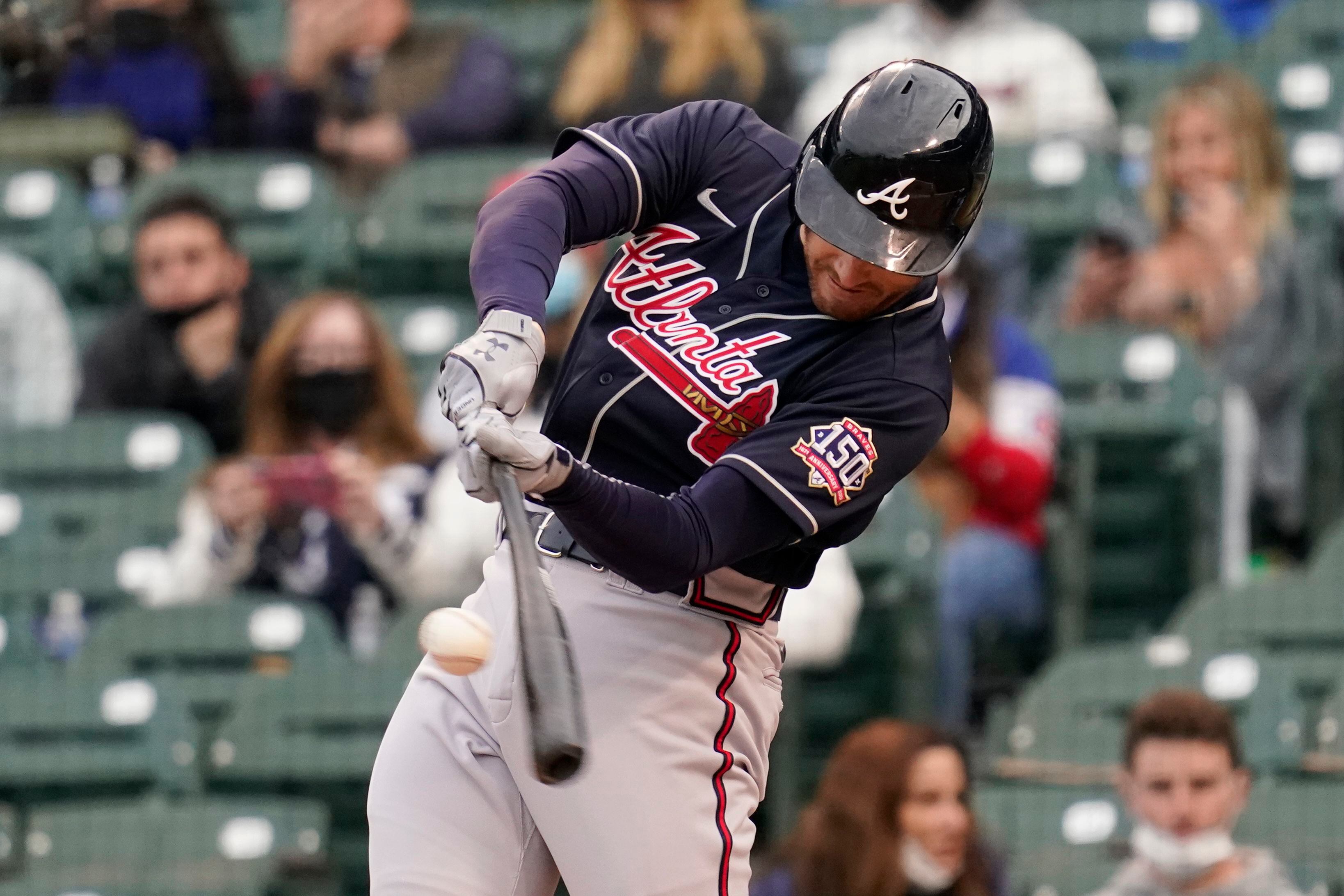 Ronald Acuna Jr. leaves game early due to abdominal injury