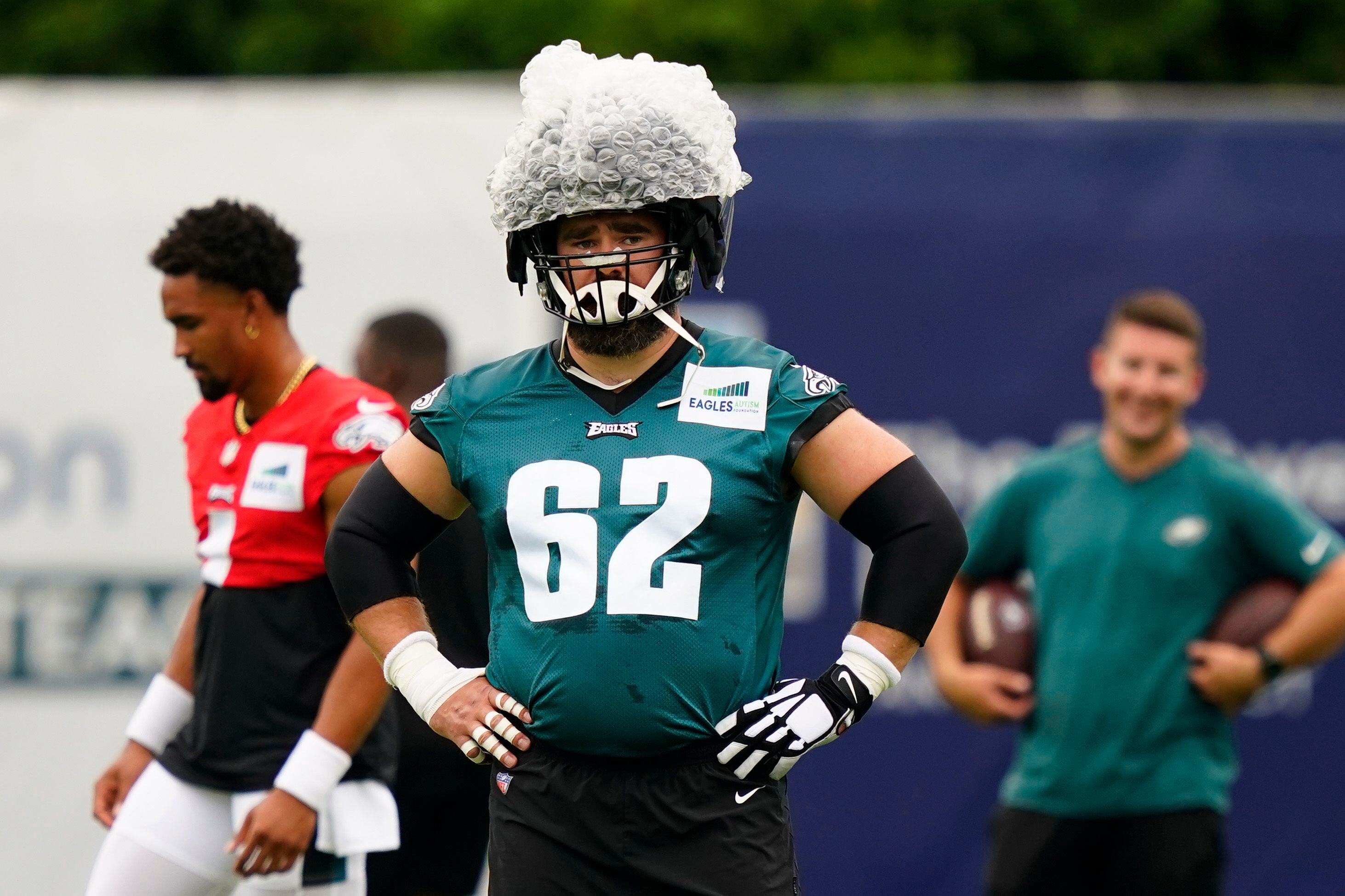 Eagles players on Guardian Caps: 'We look a little goofy,' but all for  safety