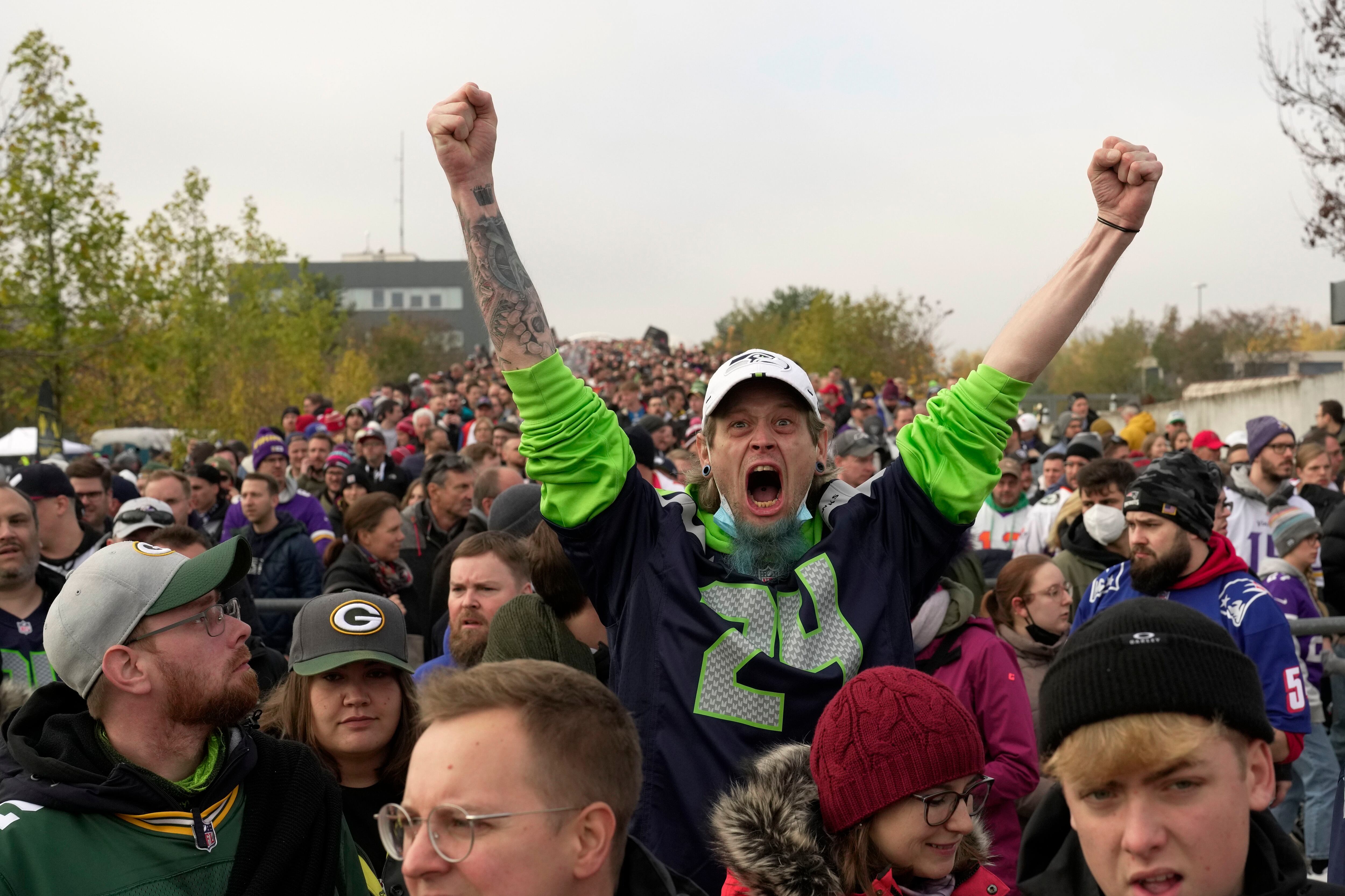 First NFL crowd in Germany sings Country Roads