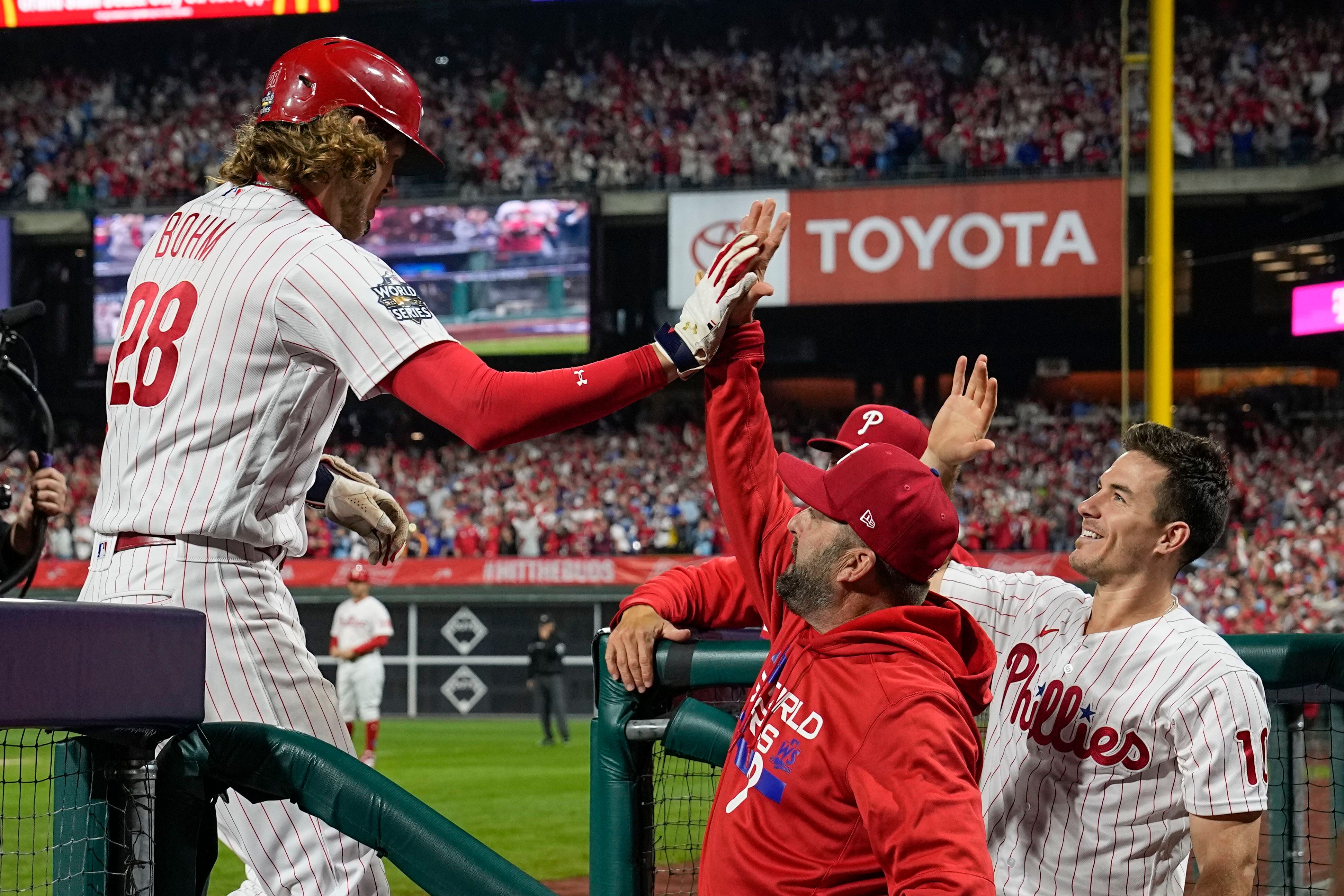 Harper, Phillies tie World Series mark with 5 HR, top Astros - WHYY