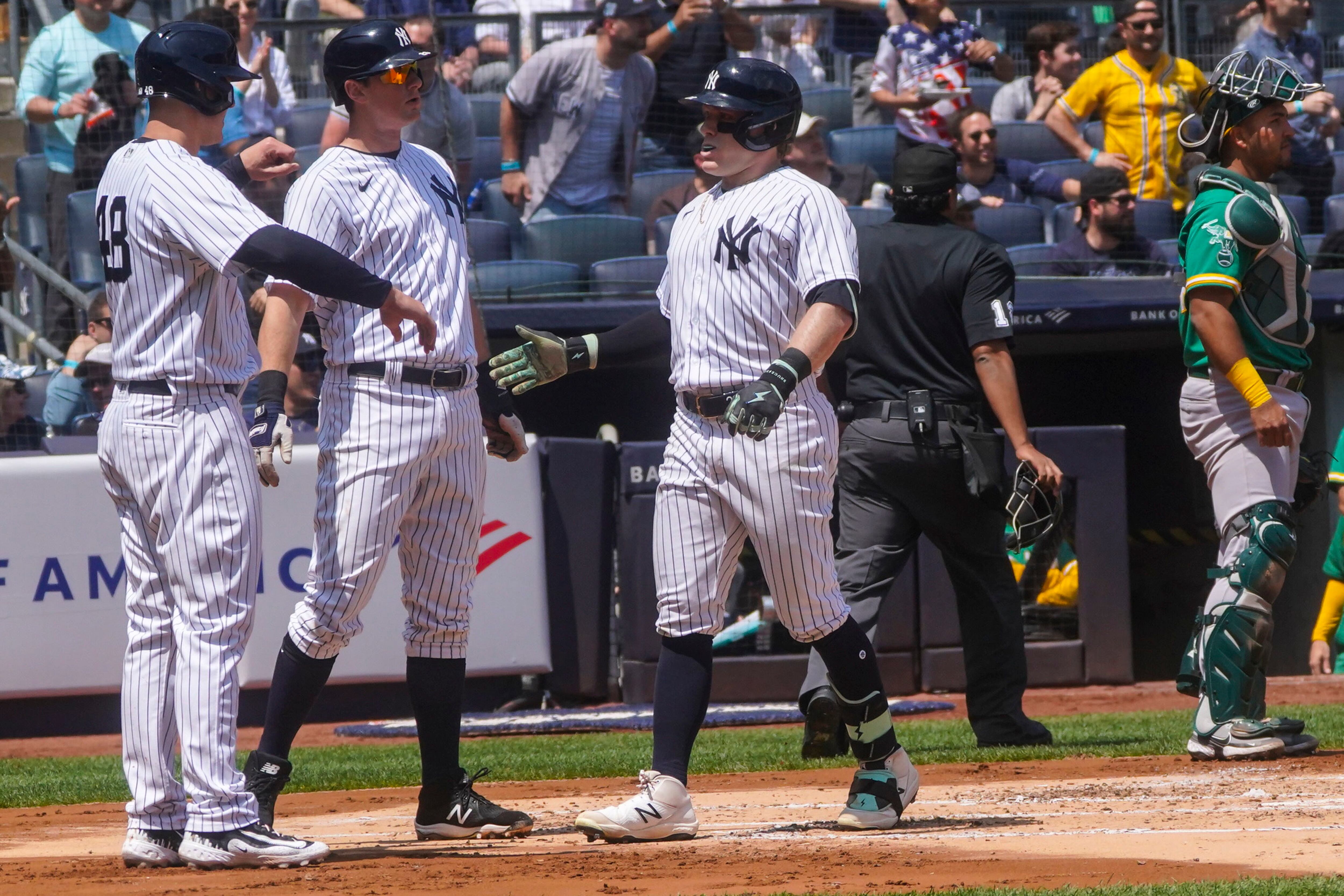 Harrison Bader powers Yankees to sweep of A's