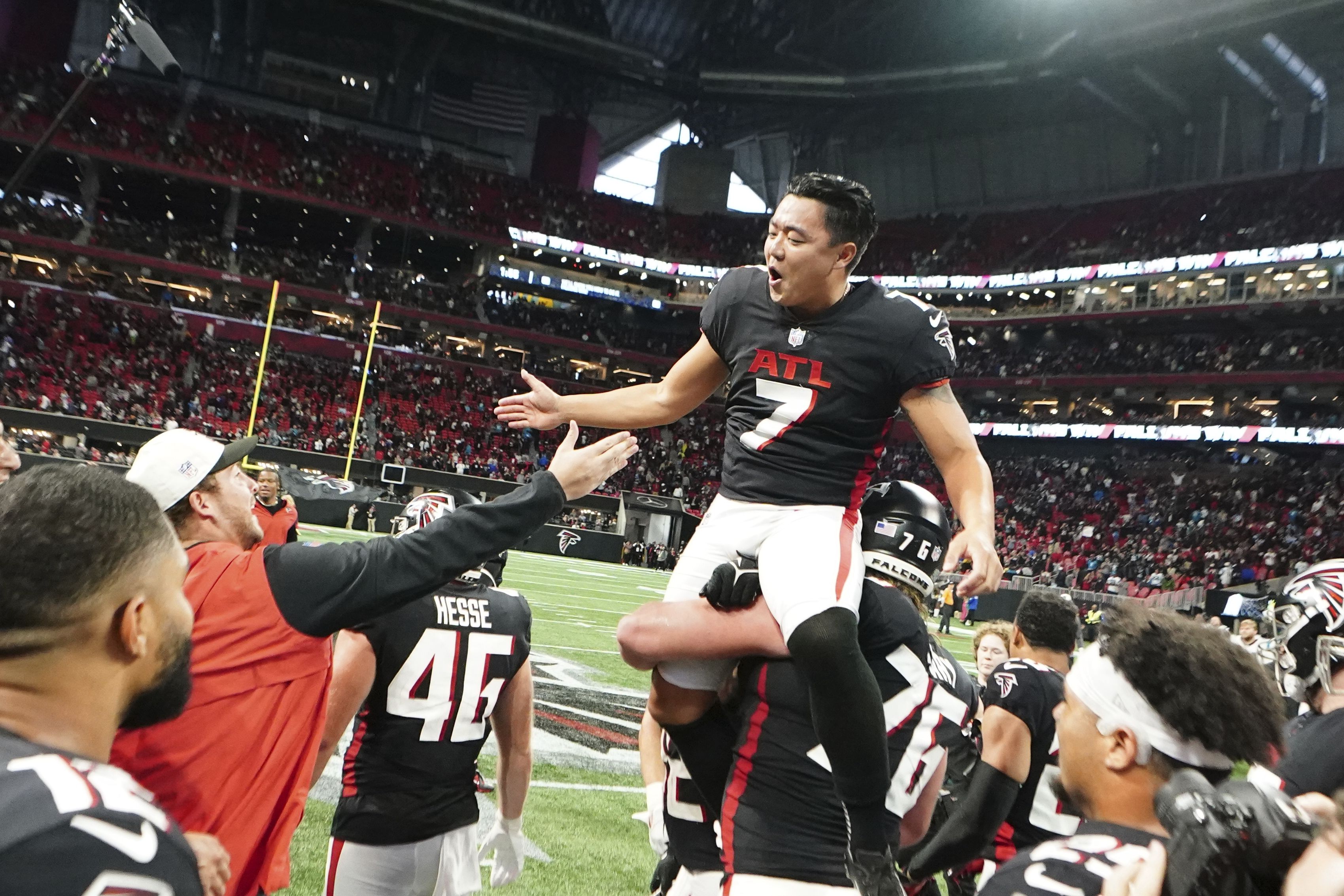 Koo's OT FG gives Falcons improbable 37-34 win over Panthers