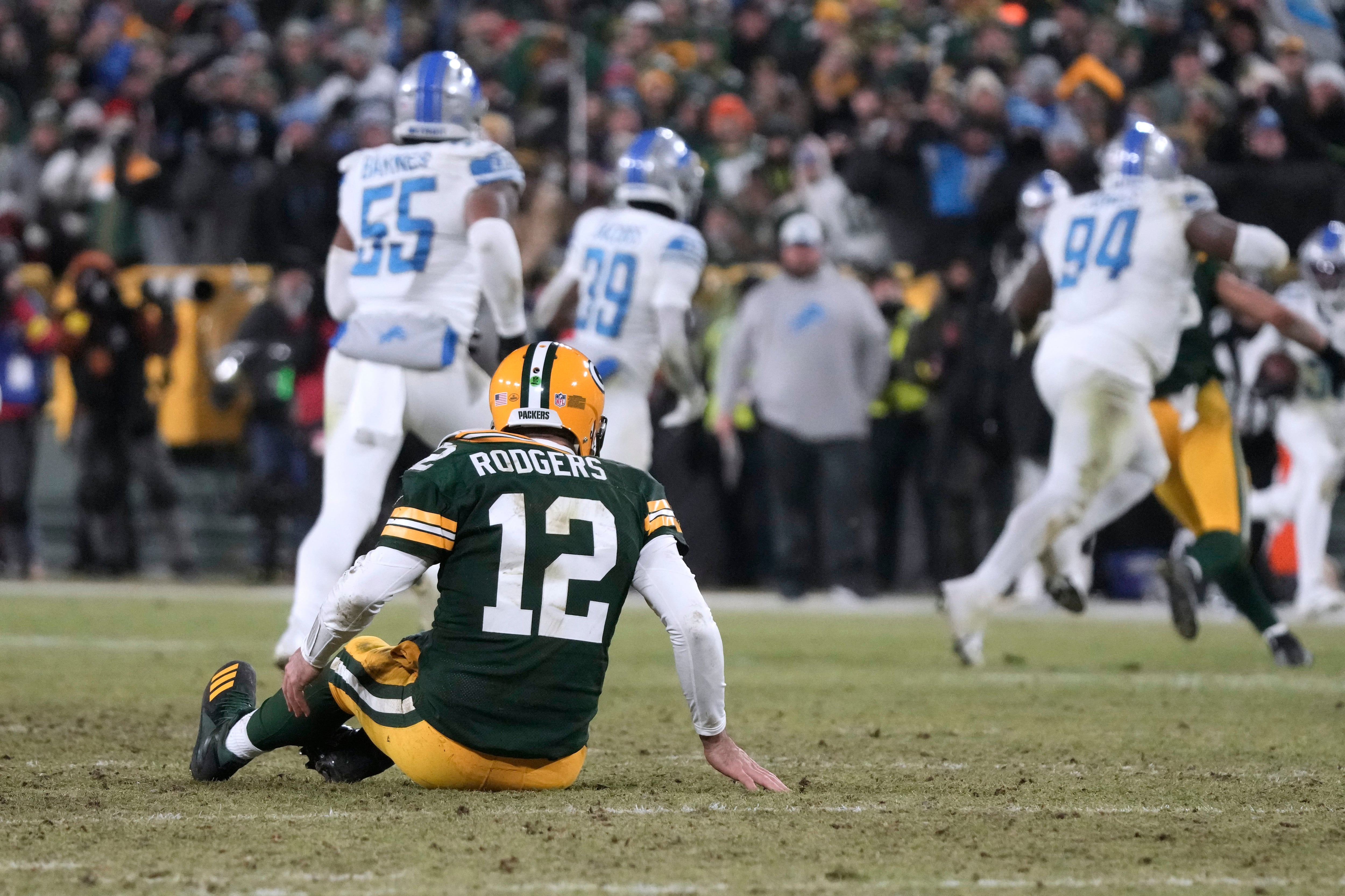 Top-seed Packers lose to Lions as Rodgers sits 2nd half